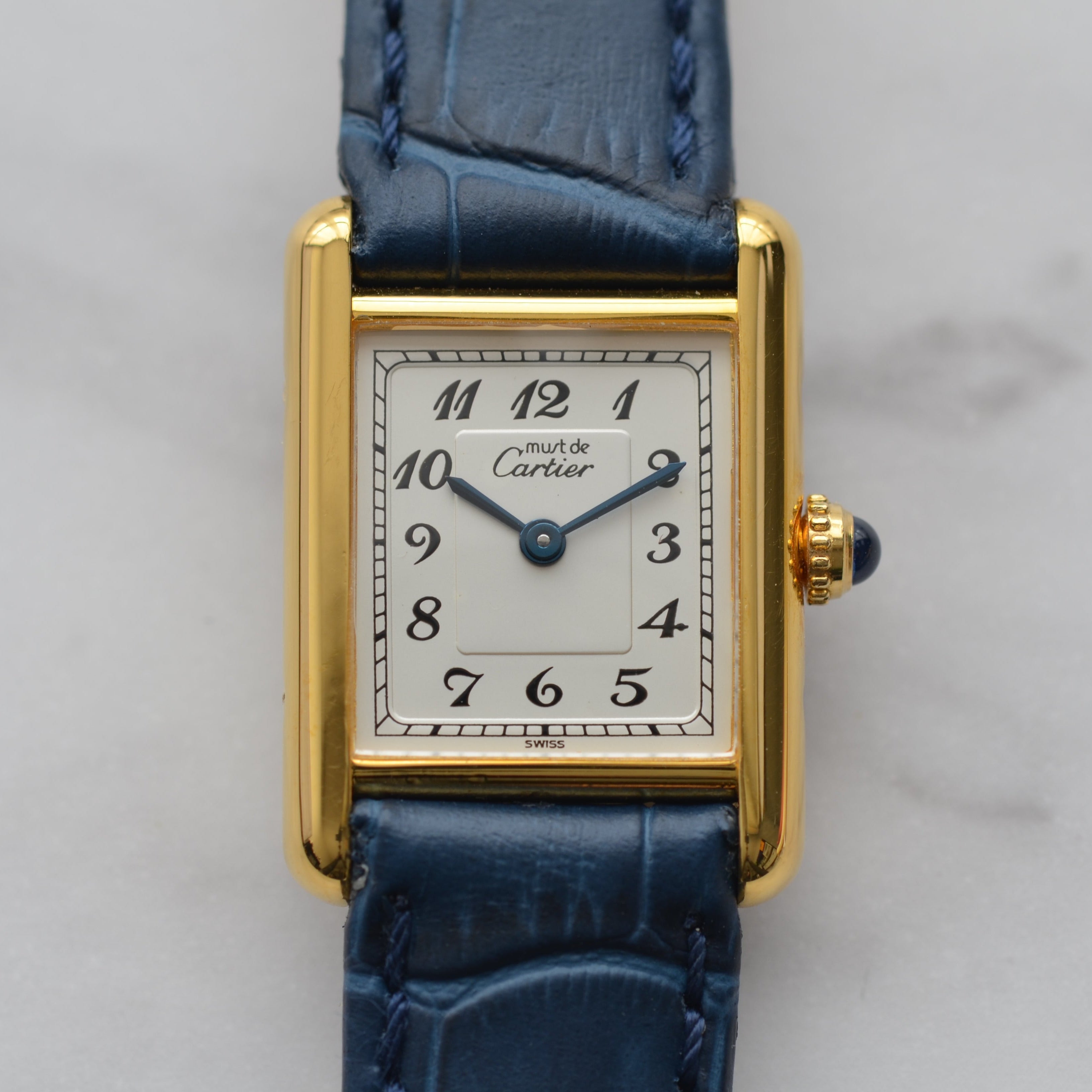 【Cartier】カルティエ マストタンクSM アラビア 国際保証書付き