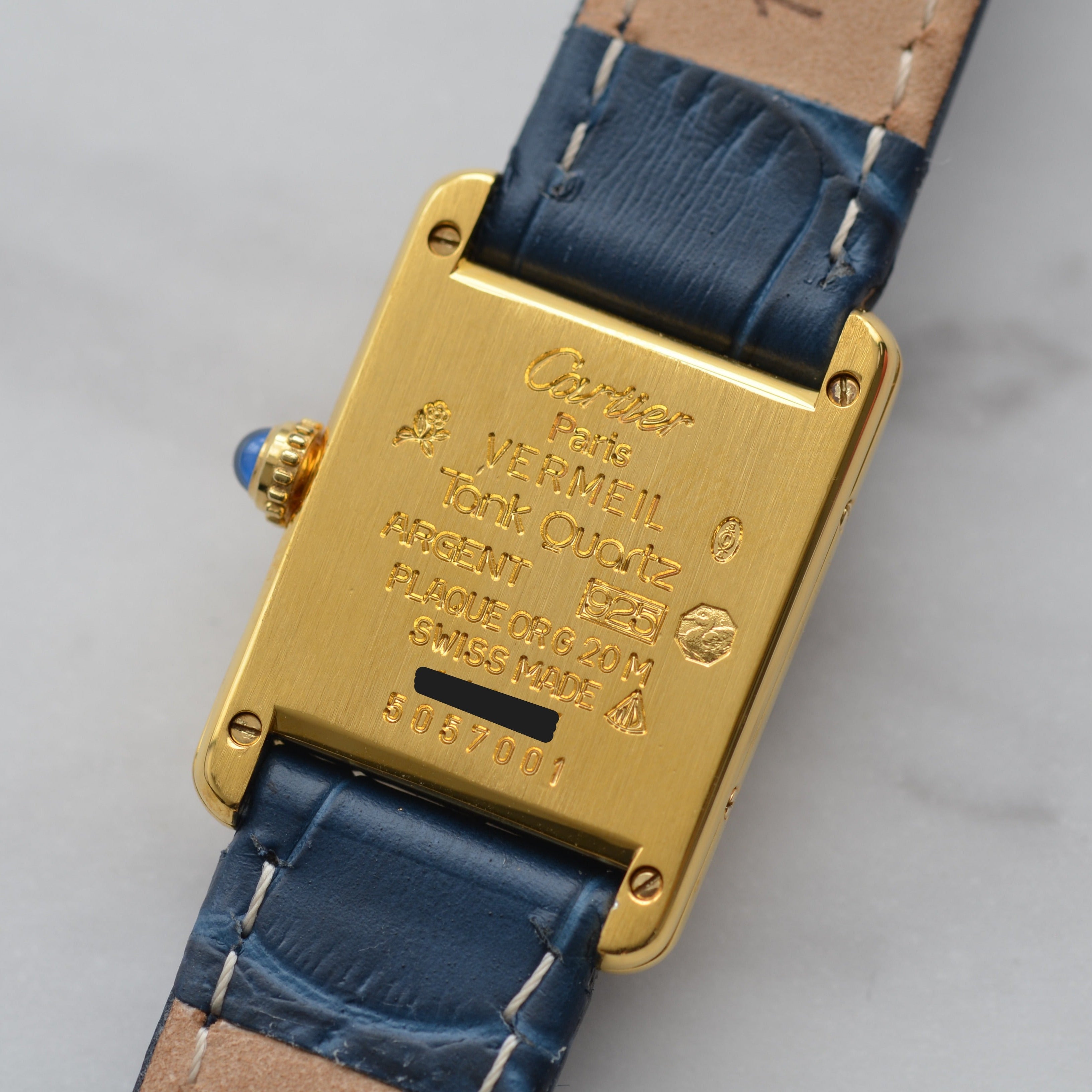 【Cartier】カルティエ マストタンクSM アラビア 国際保証書付き