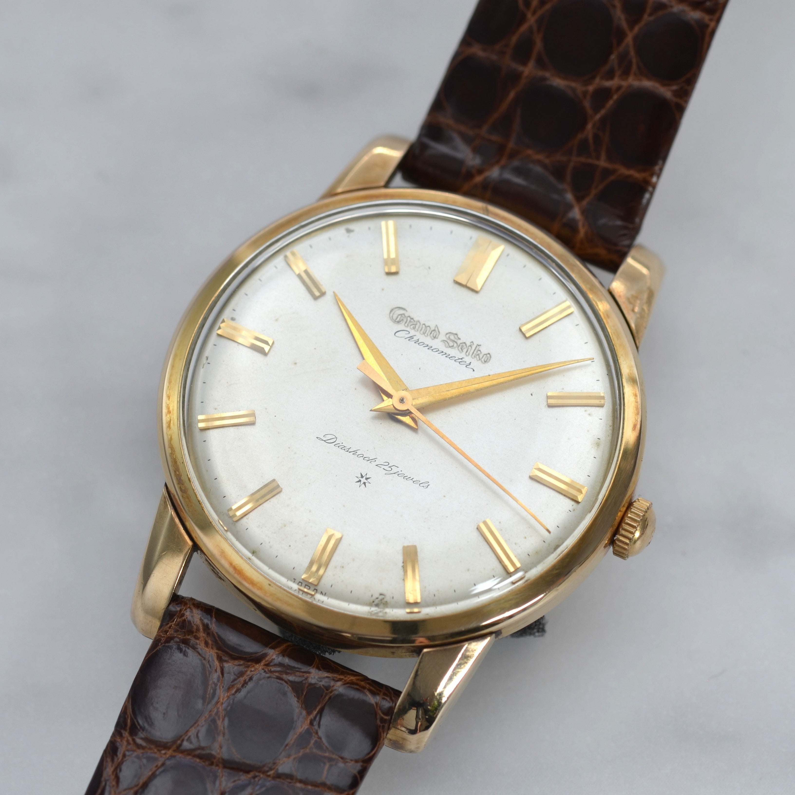 【SEIKO】セイコー グランドセイコー 1st 彫り文字盤