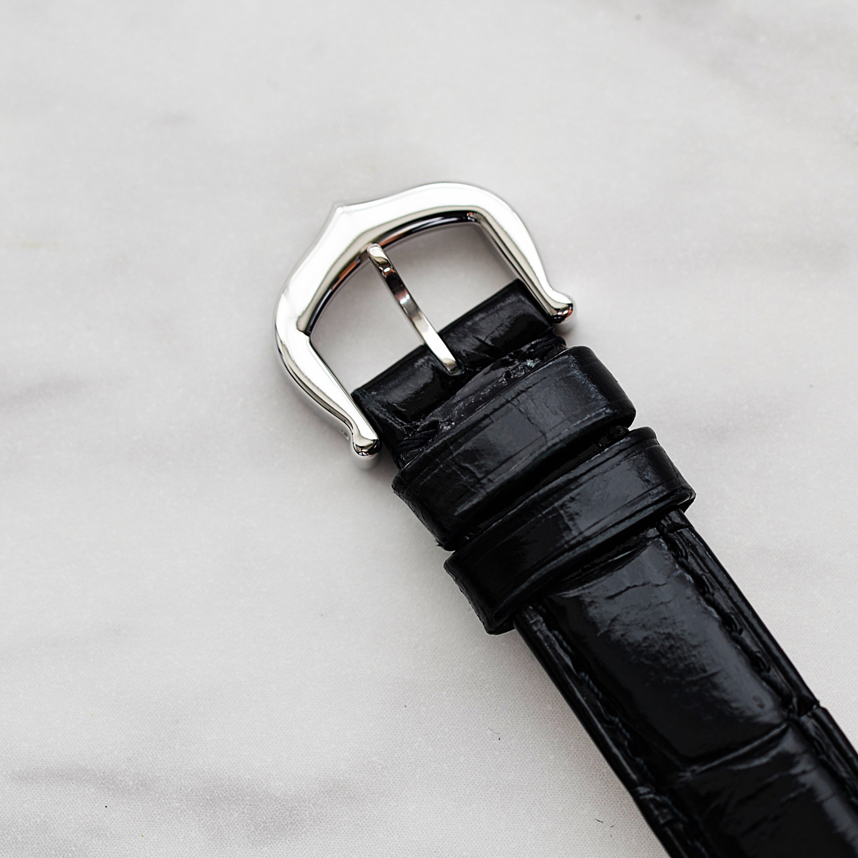 【Cartier】カルティエ タンクアメリカンSM 18KWG 純正18KWG尾錠付き