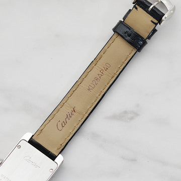 Cartier] Cartier Tank Americaine SM 18KWG with genuine 18KWG buckle