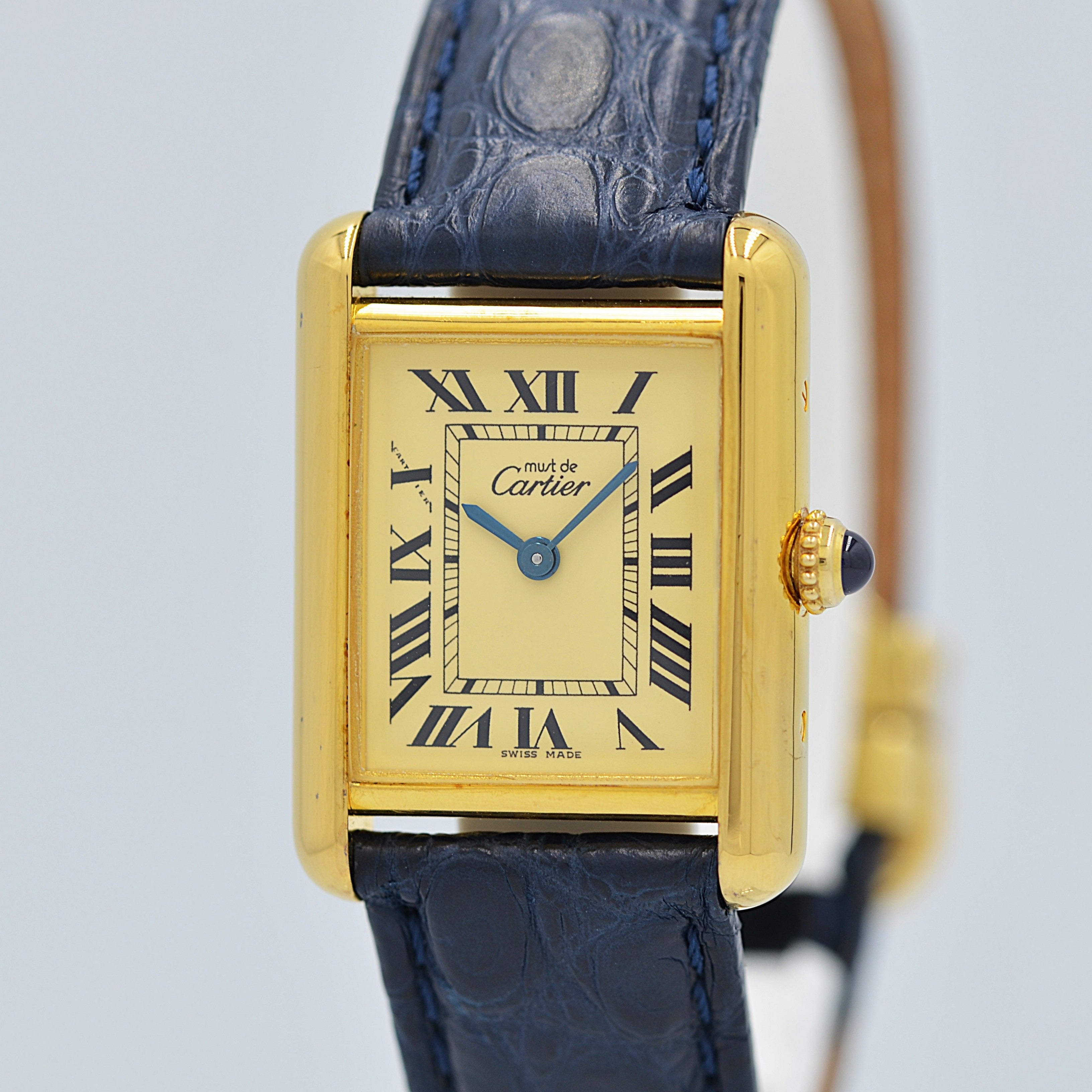 【Cartier】カルティエ マストタンク SM 後期型アイボリーローマ