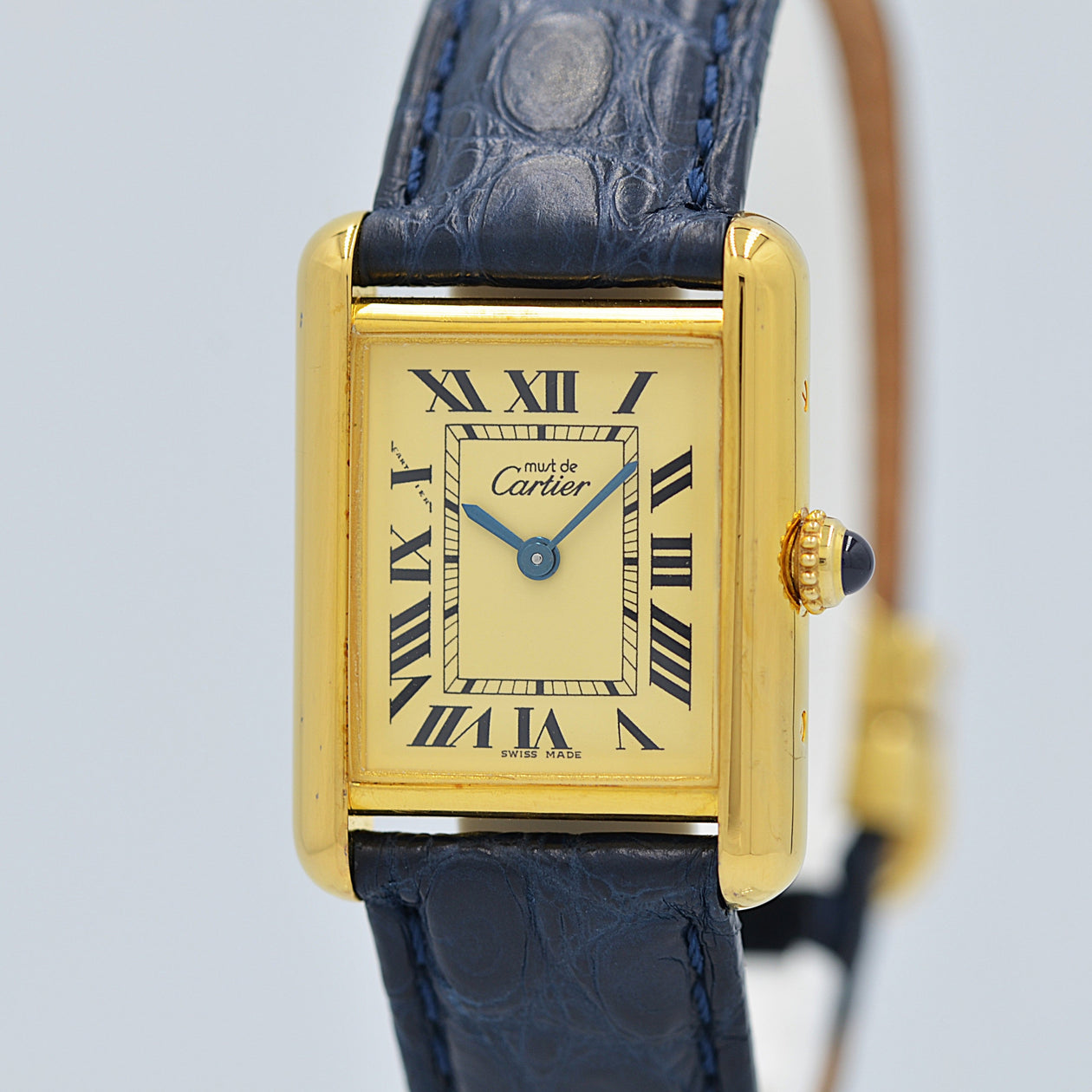 Cartier】カルティエ マストタンク SM 後期型アイボリーローマ 