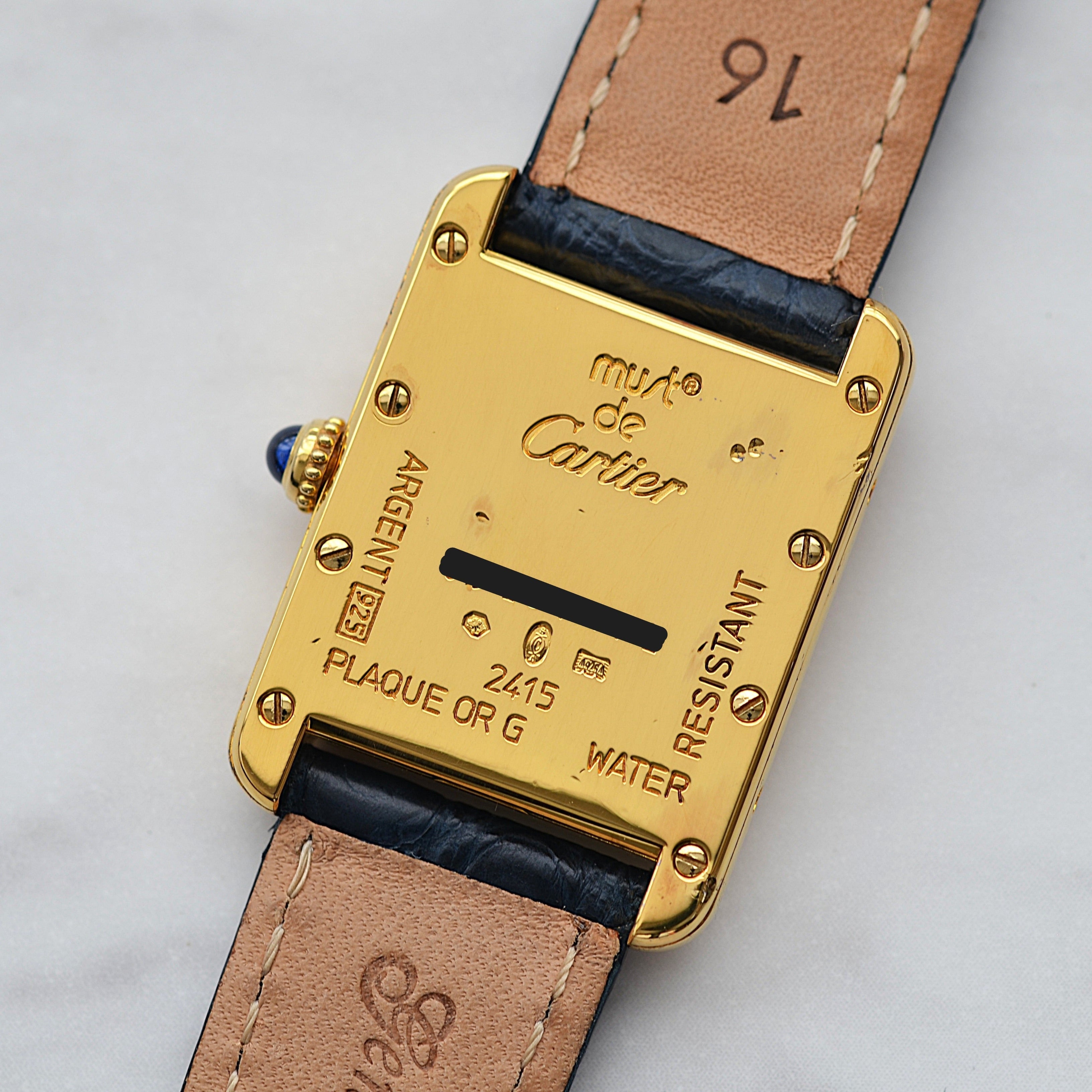【Cartier】カルティエ マストタンク SM 後期型アイボリーローマ