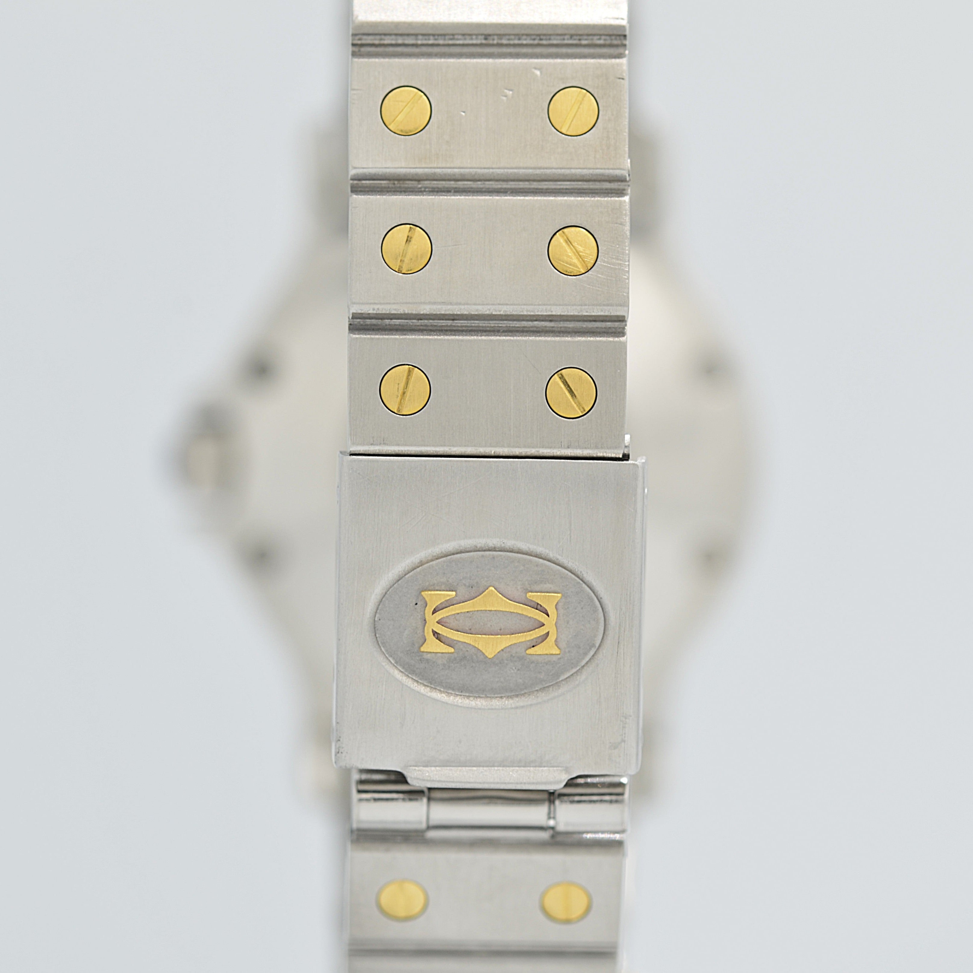 [Cartier] Cartier Santos Octagon LM 18KYG x SS with lifetime warranty