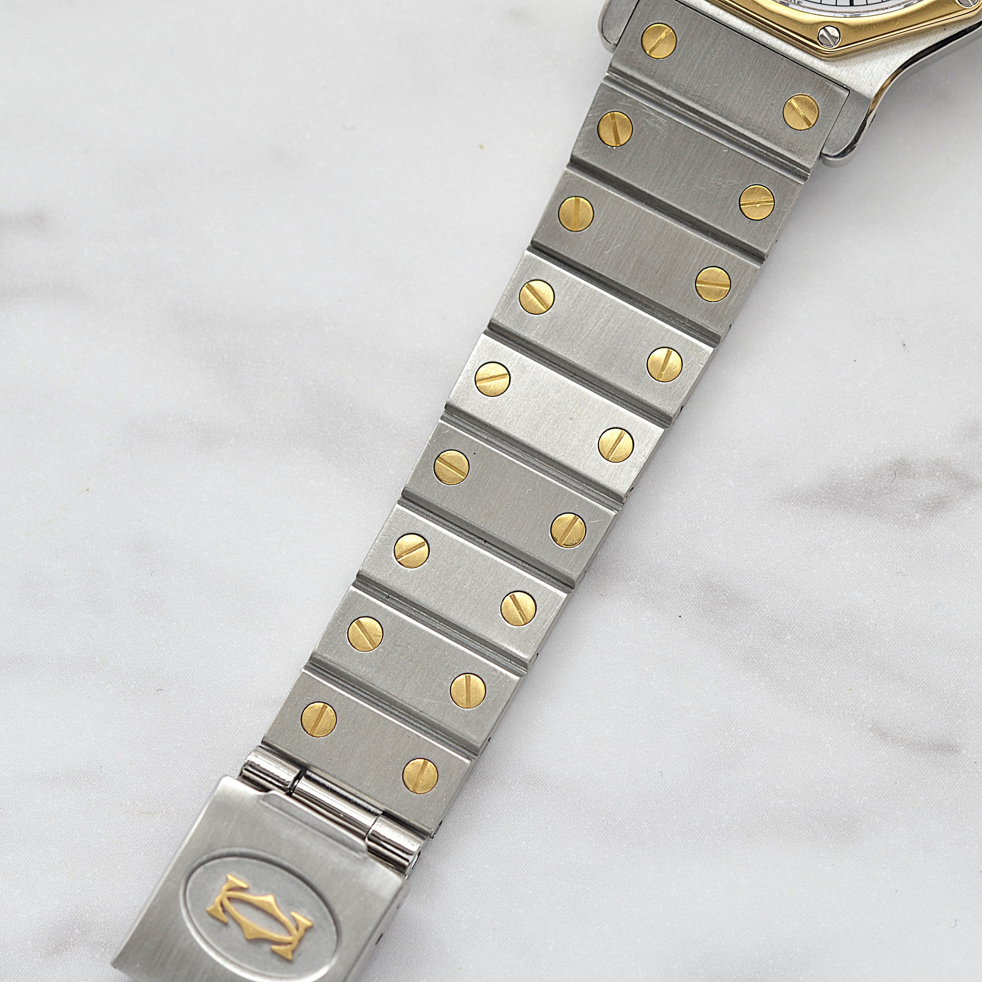 [Cartier] Cartier Santos Octagon LM 18KYG x SS with lifetime warranty