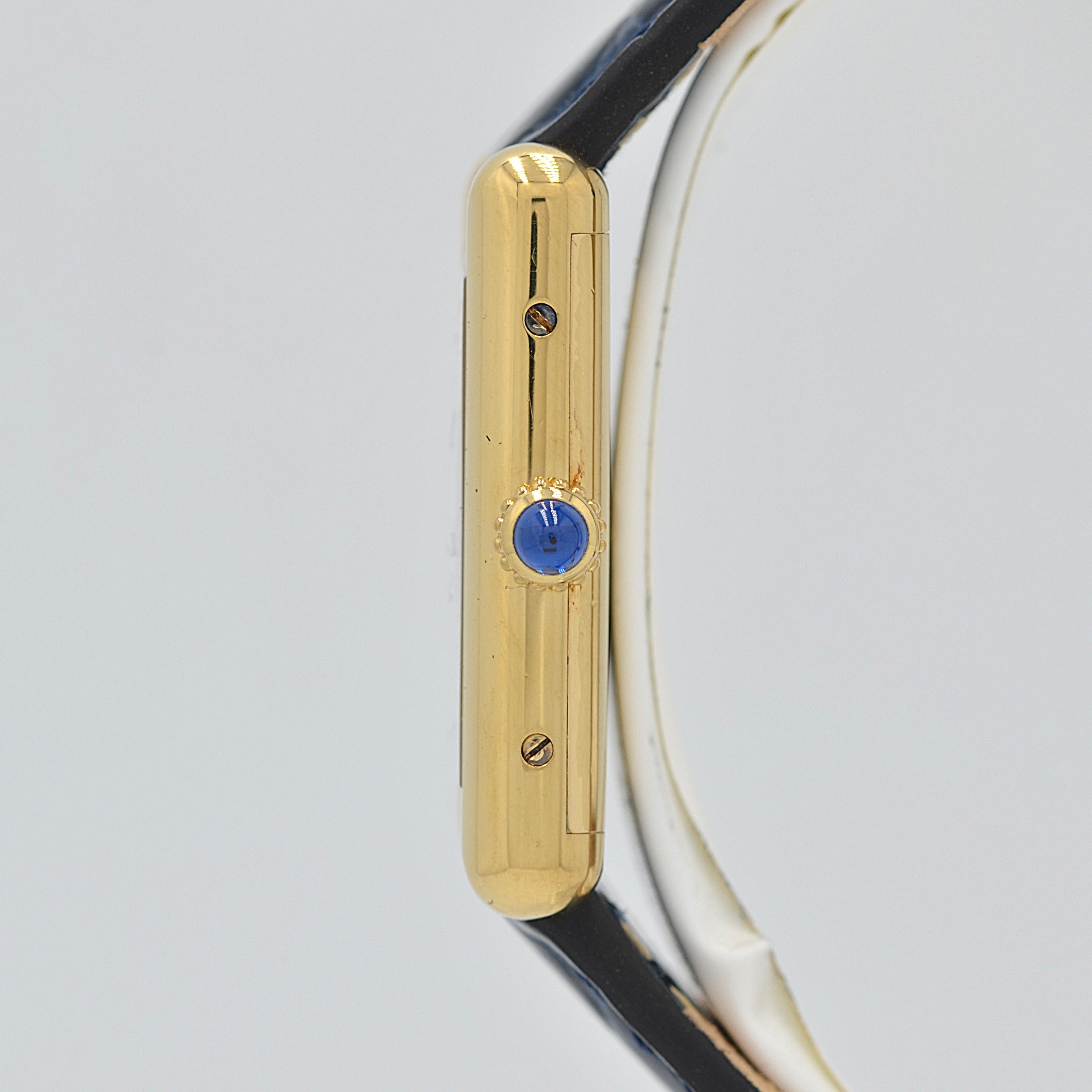 [Cartier] Cartier Must Tank LM Lapis Lazuli with lifetime warranty