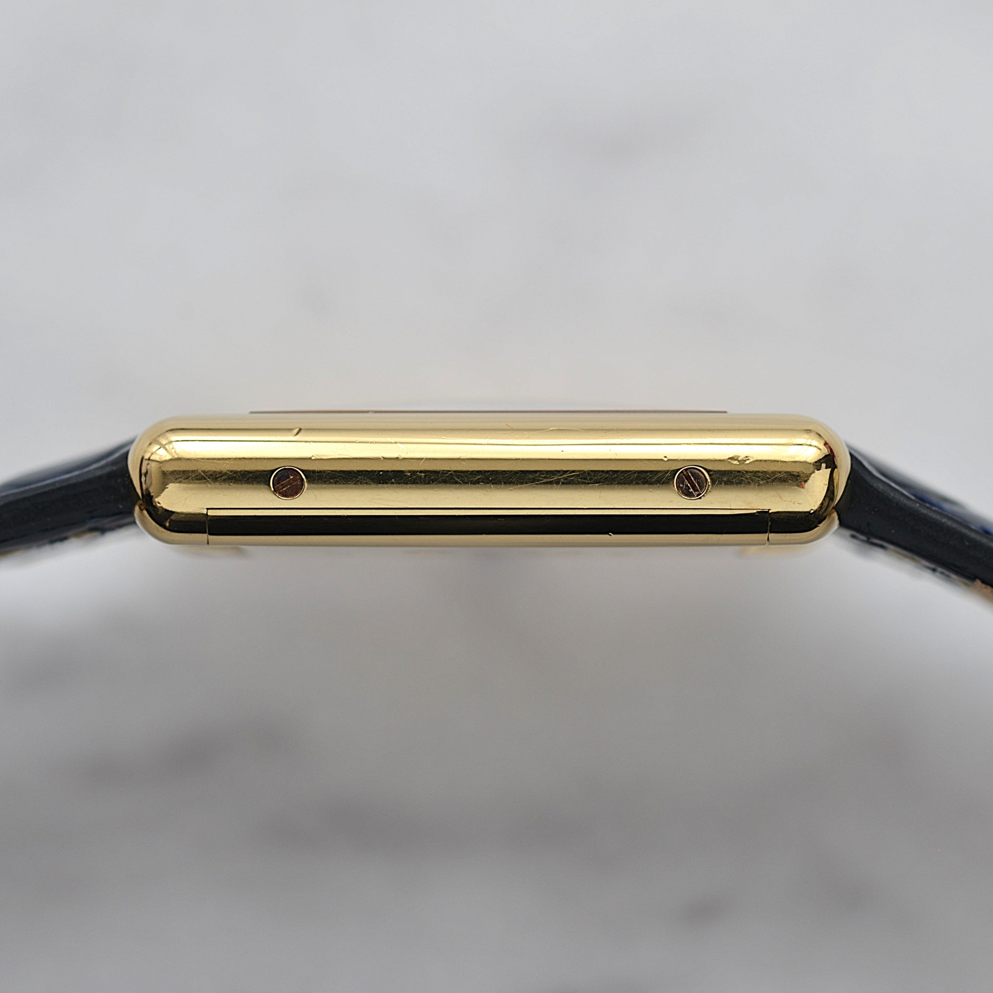 [Cartier] Cartier Must Tank LM Lapis Lazuli with lifetime warranty