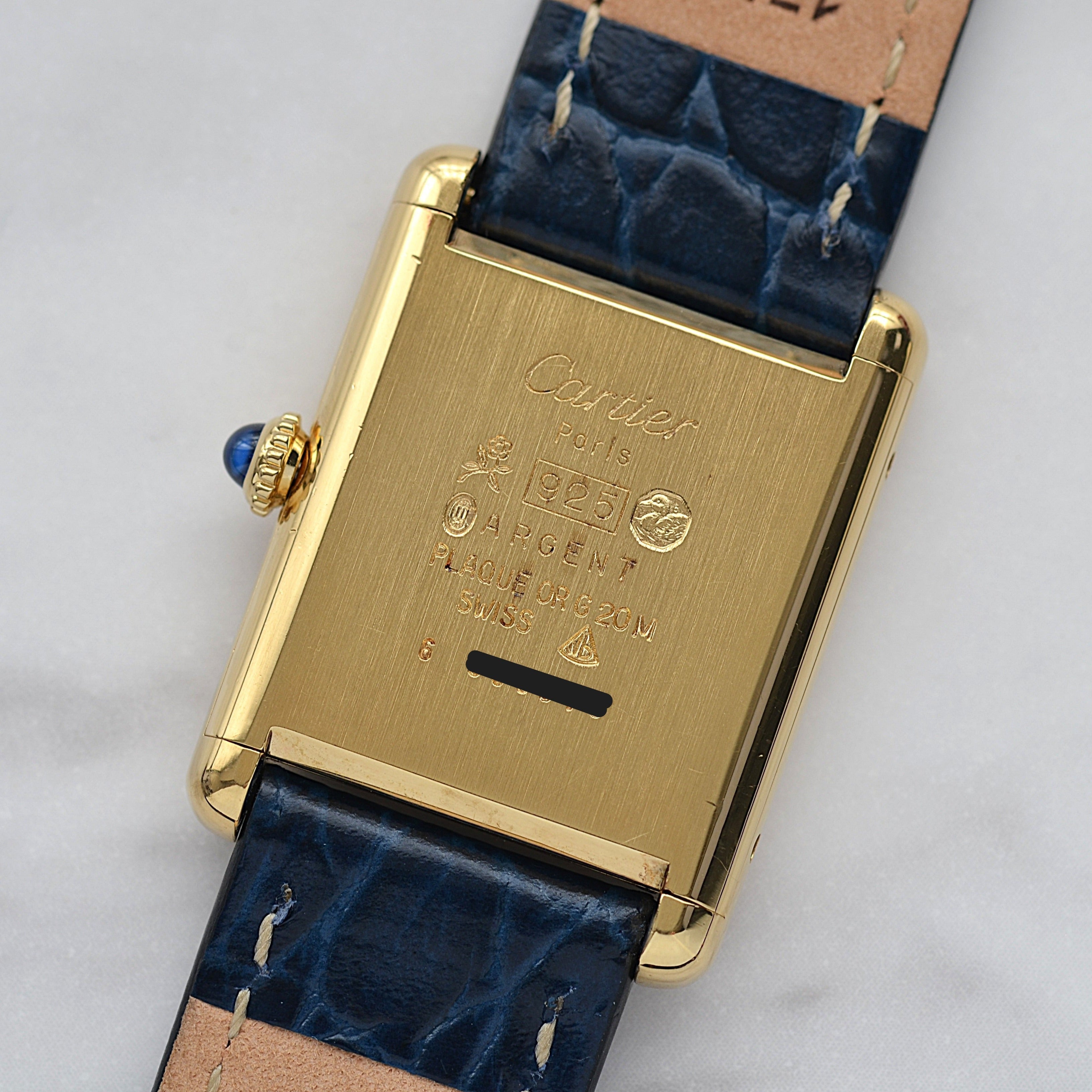 [Cartier] Cartier Must Tank LM Lapis Lazuli with lifetime warranty