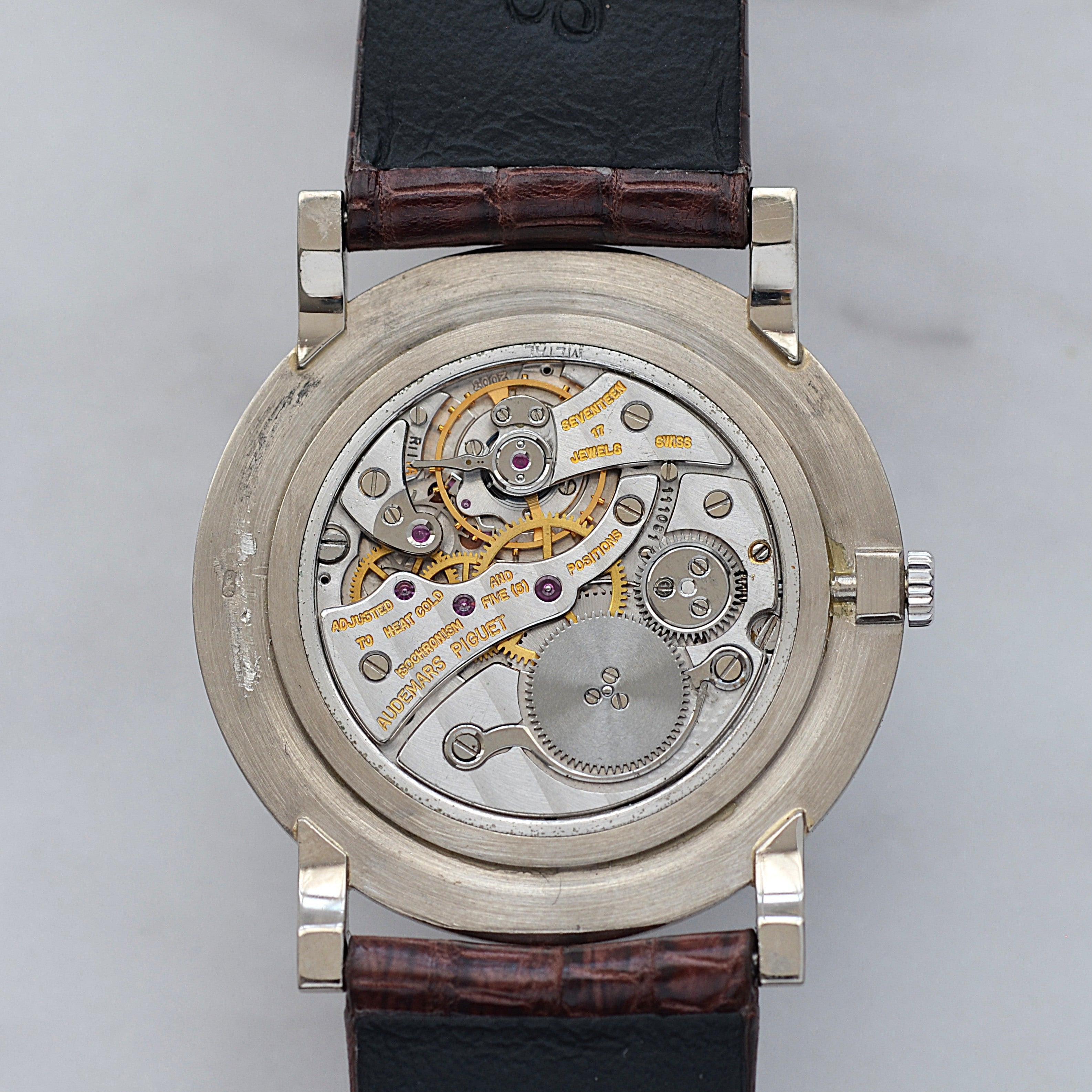 【AUDEMARS PIGUET】オーデマピゲ ラウンドモデル 18KWG 純正ボックス付き