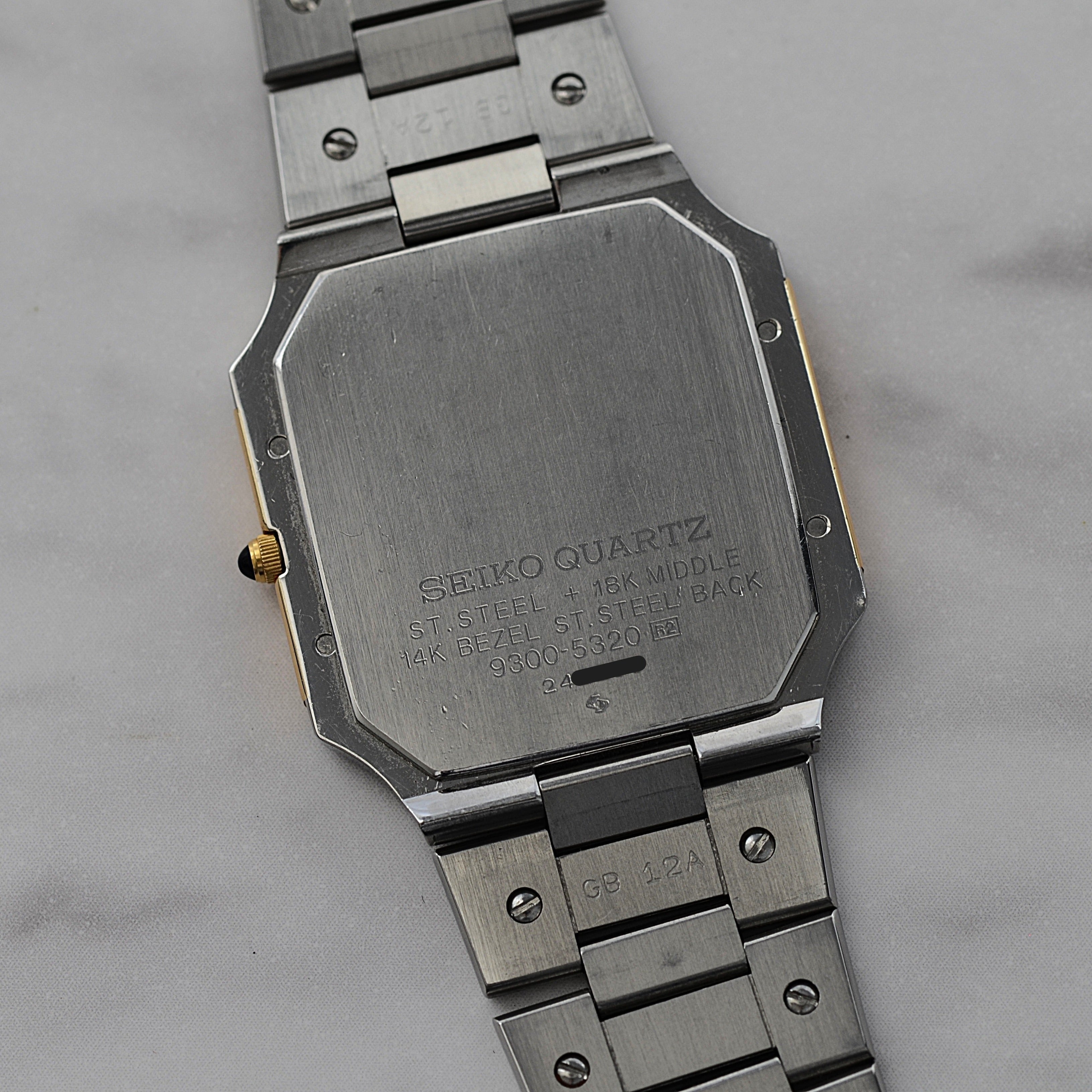 【SEIKO】 セイコー クレドール 14KYG×SS 9300-5320 純正ボックス付き