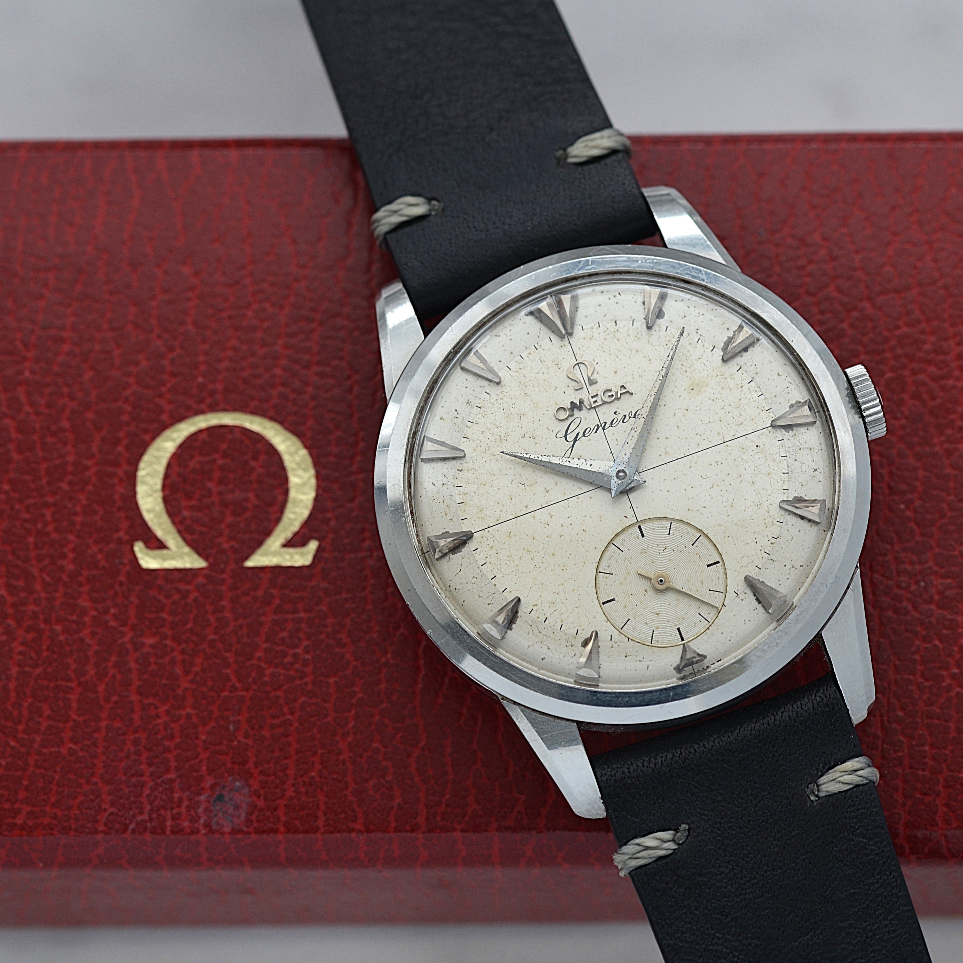 【OMEGA】オメガ ジュネーヴ SSスモールセコンドCal.267 純正ボックス付き