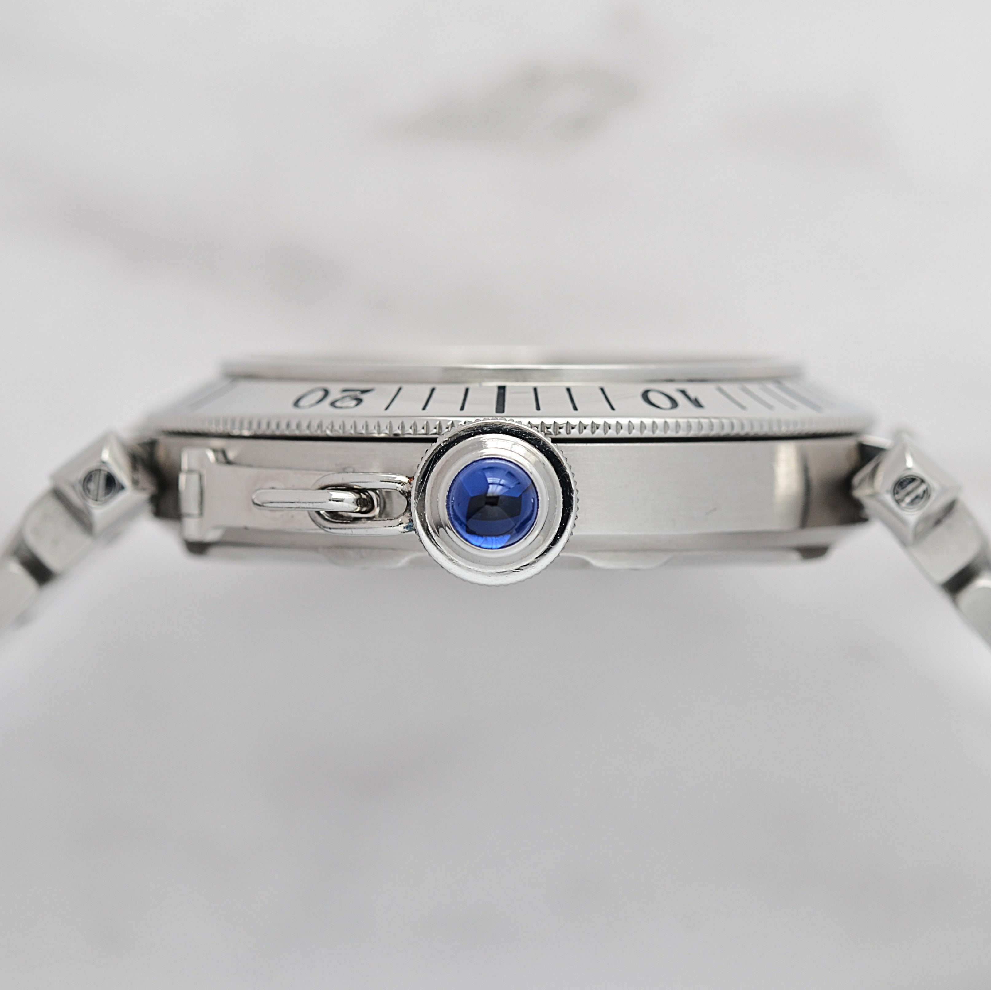 [Cartier] Cartier Pasha C35 Pronger White 12/3/6/9