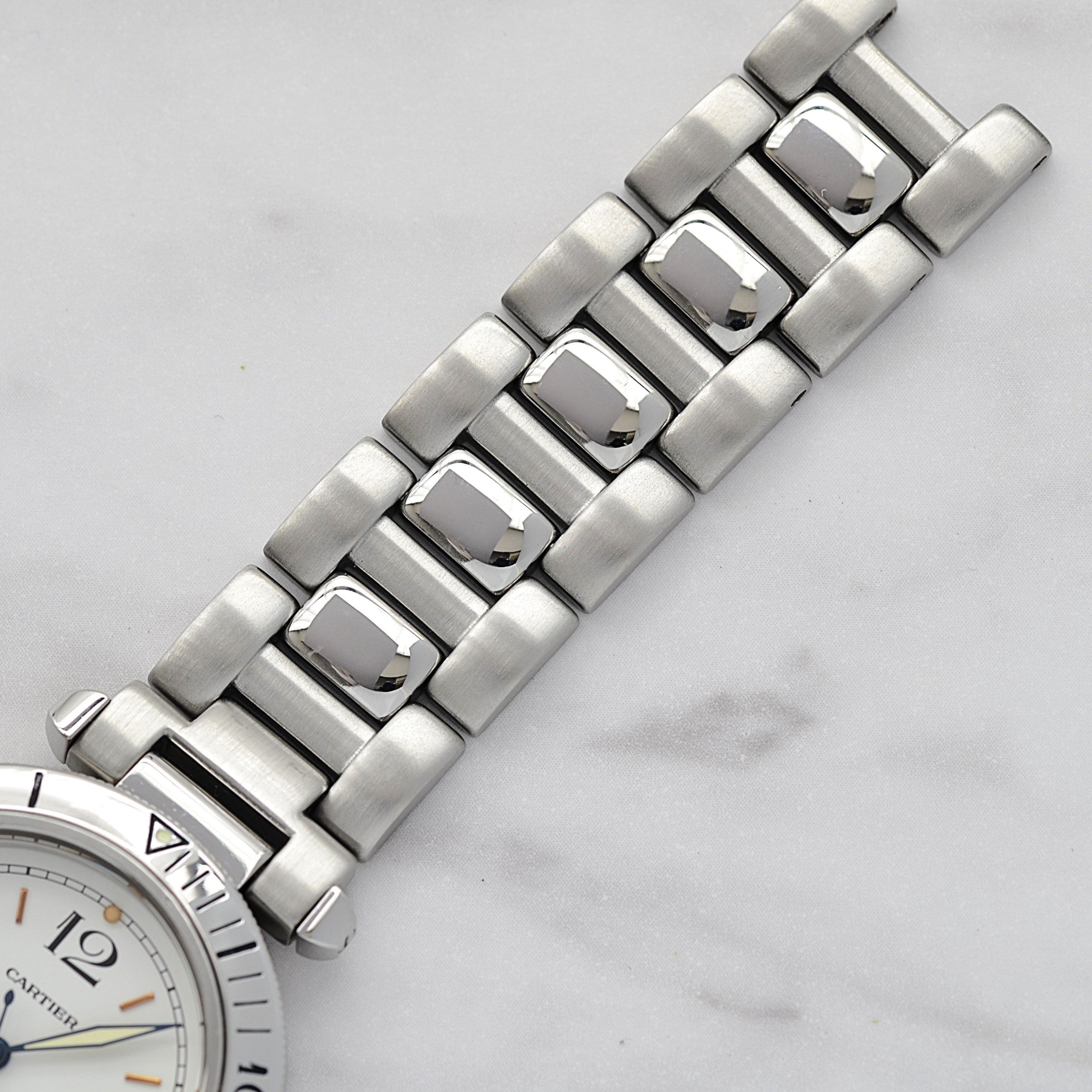 [Cartier] Cartier Pasha C35 Pronger White 12/3/6/9