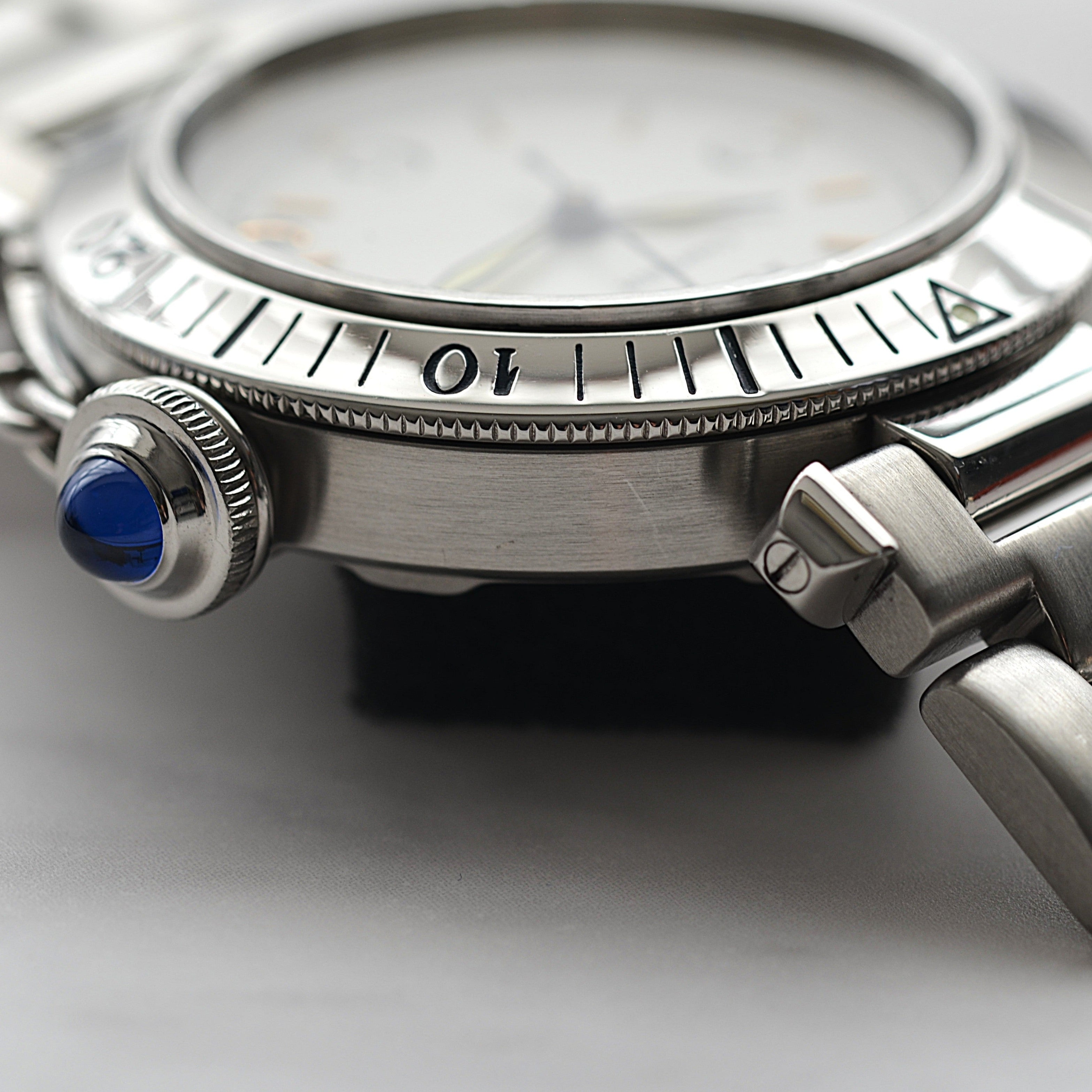 [Cartier] Cartier Pasha C35 Pronger White 12/3/6/9