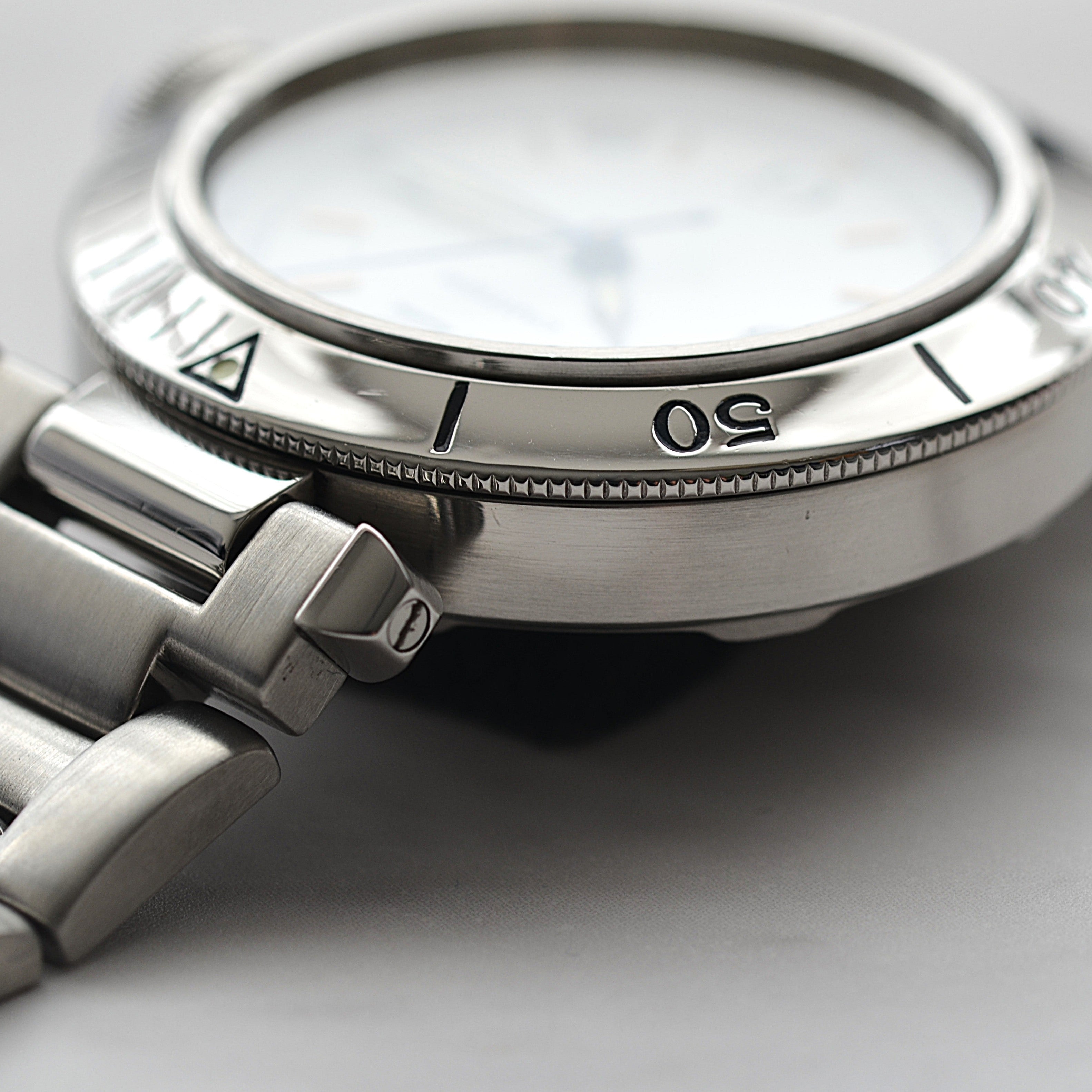 [Cartier] Cartier Pasha C35 Pronger White 12/3/6/9