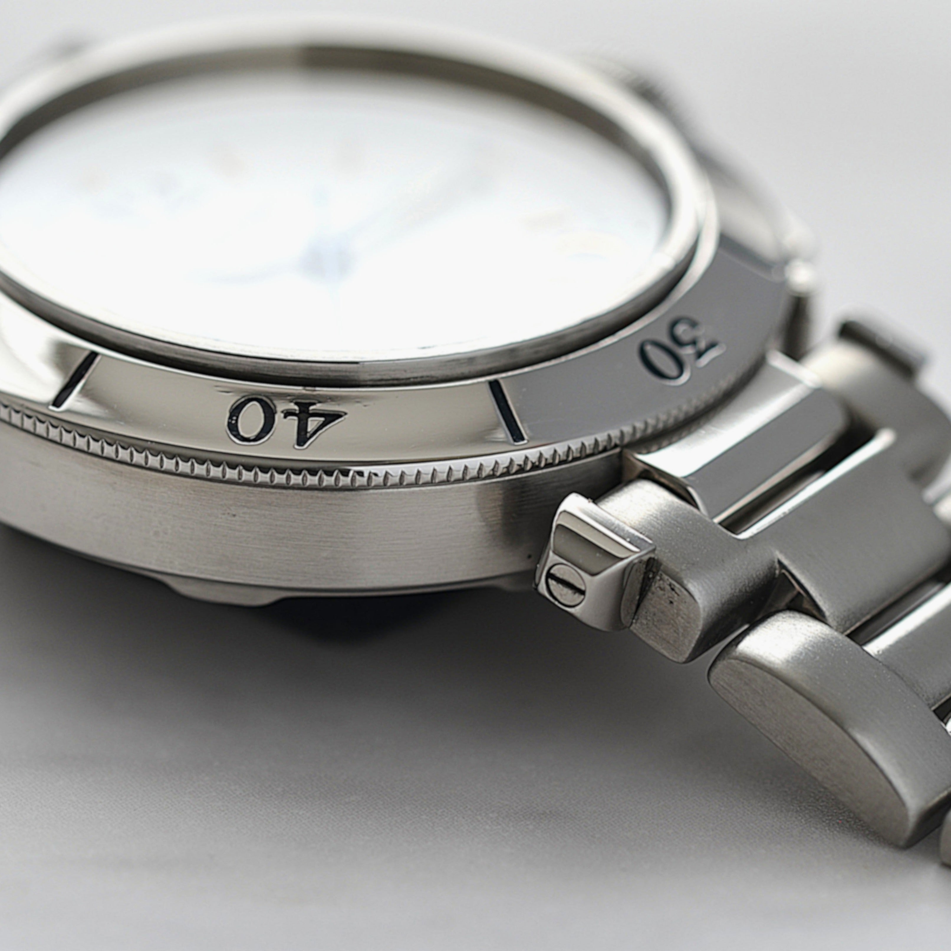 Cartier】カルティエ パシャC35 プロンジャー White12・3・6・9