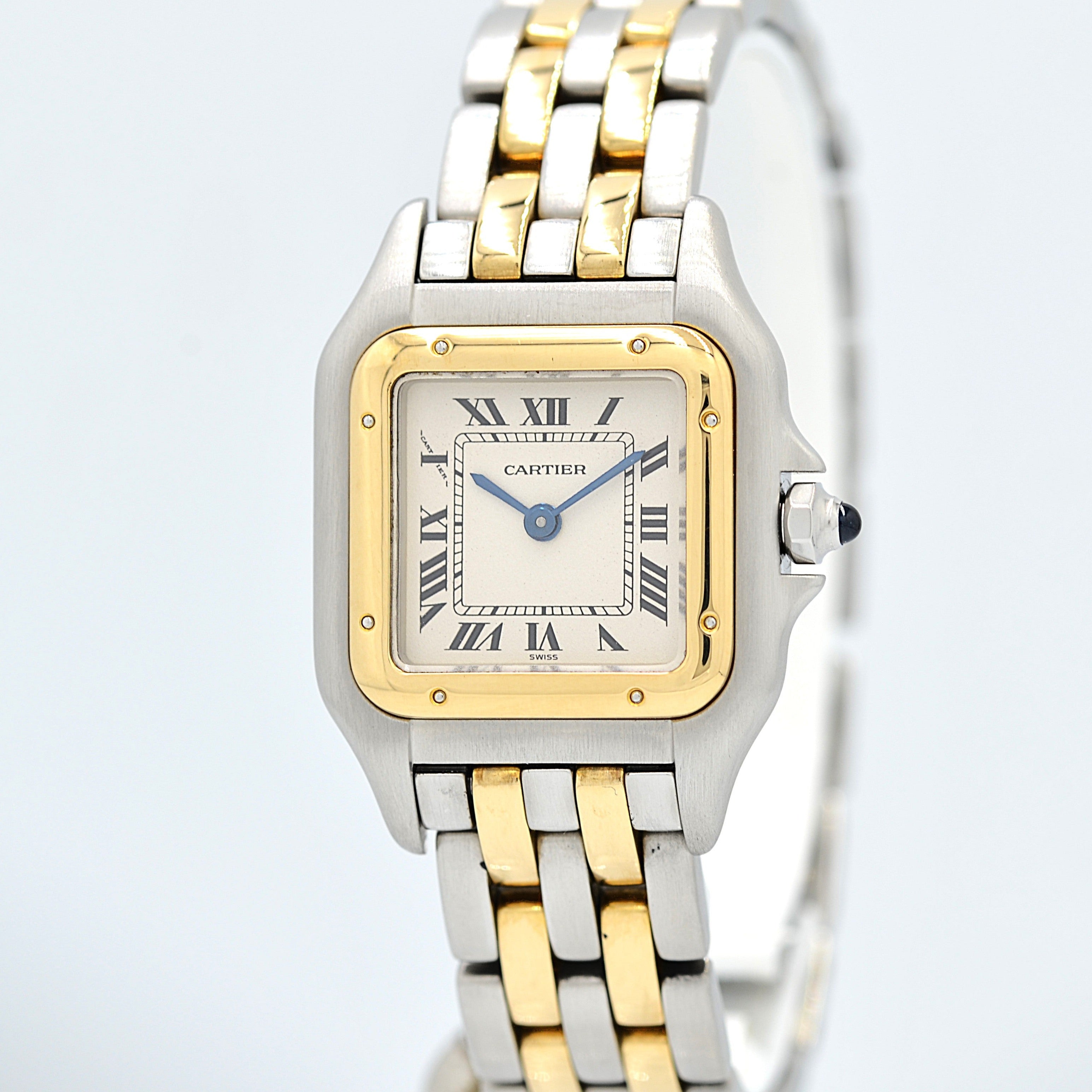 【Cartier】カルティエ パンテールSM 2ロウ 18KYG×SS