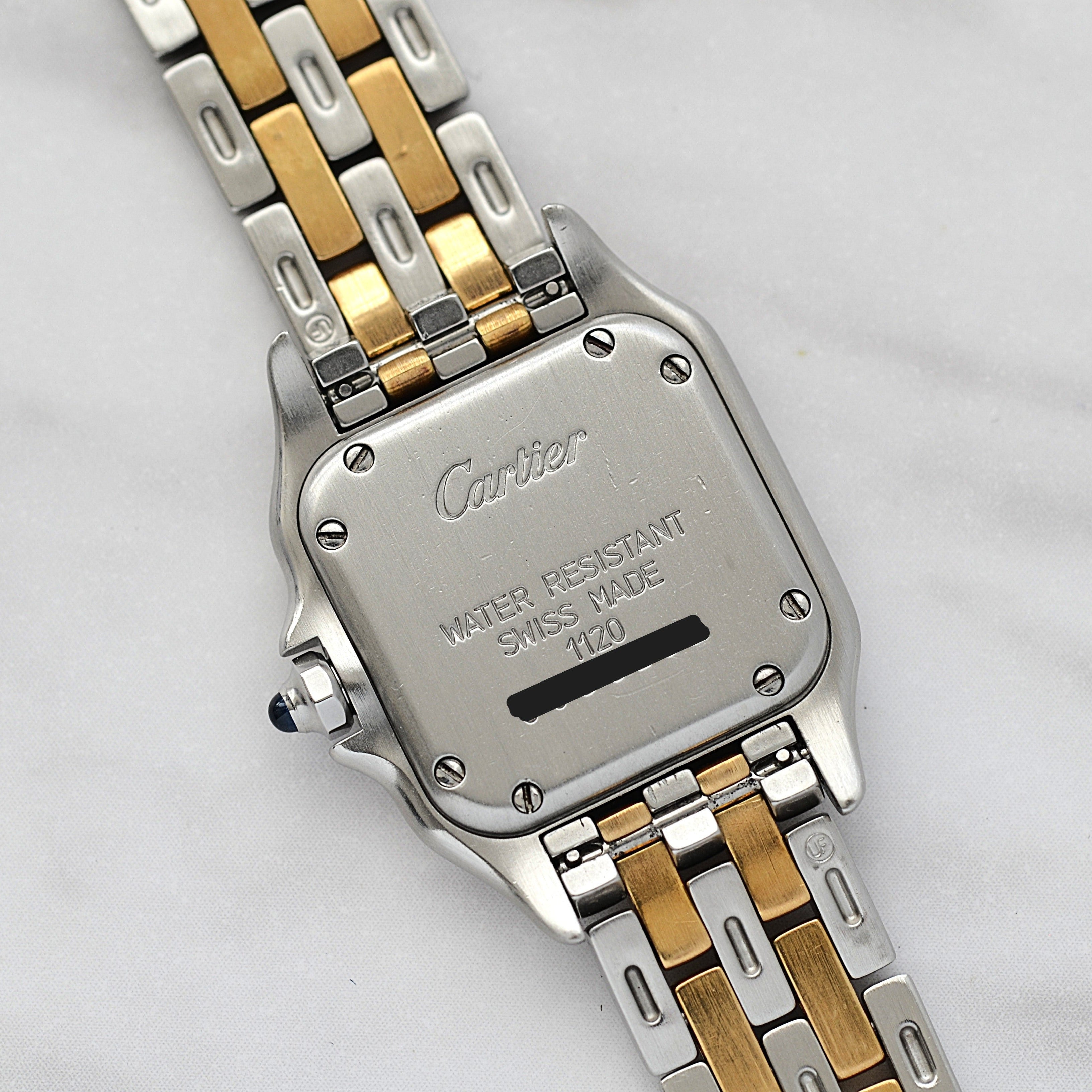 【Cartier】カルティエ パンテールSM 2ロウ 18KYG×SS