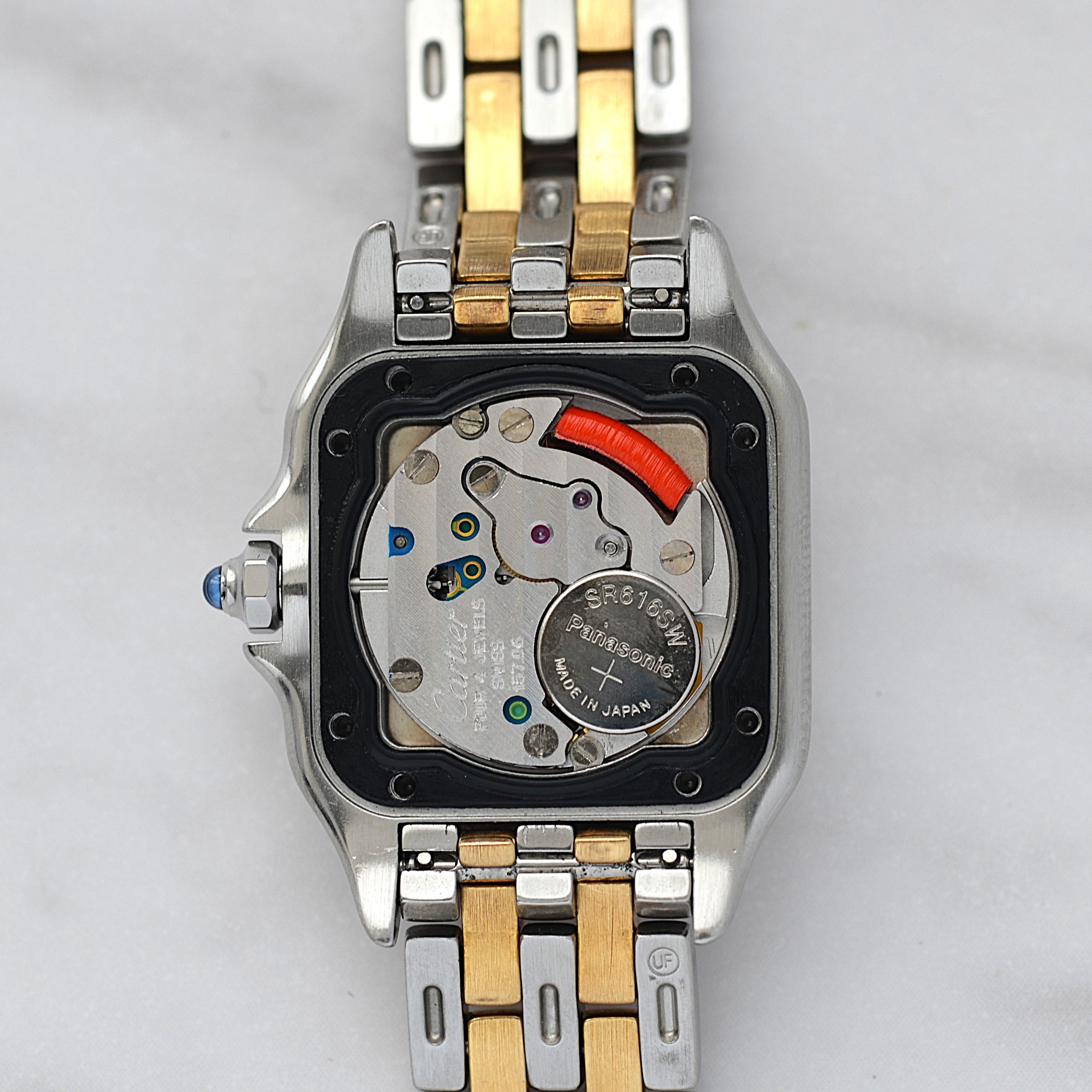 【Cartier】カルティエ パンテールSM 2ロウ 18KYG×SS