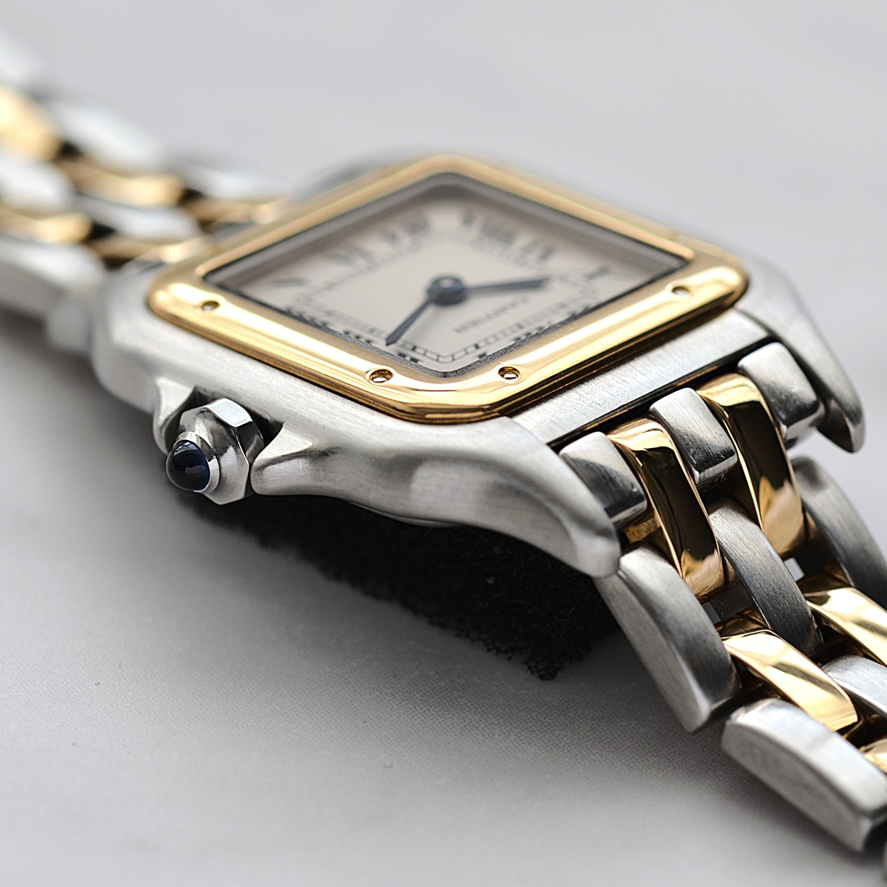 【Cartier】カルティエ パンテールSM 2ロウ 18KYG×SS