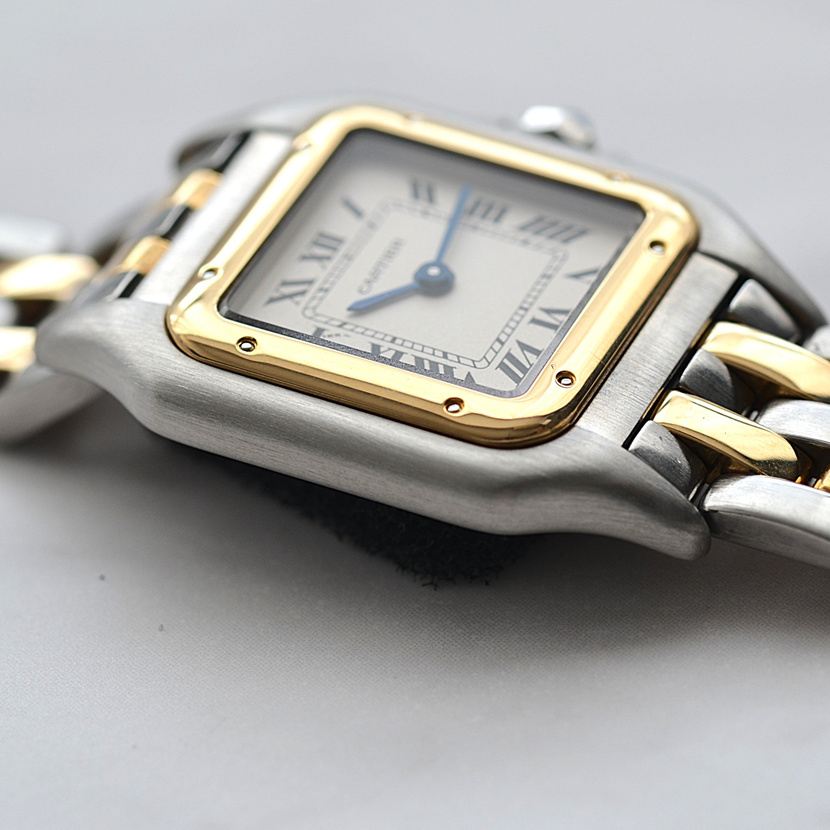 【Cartier】カルティエ パンテールSM 2ロウ 18KYG×SS
