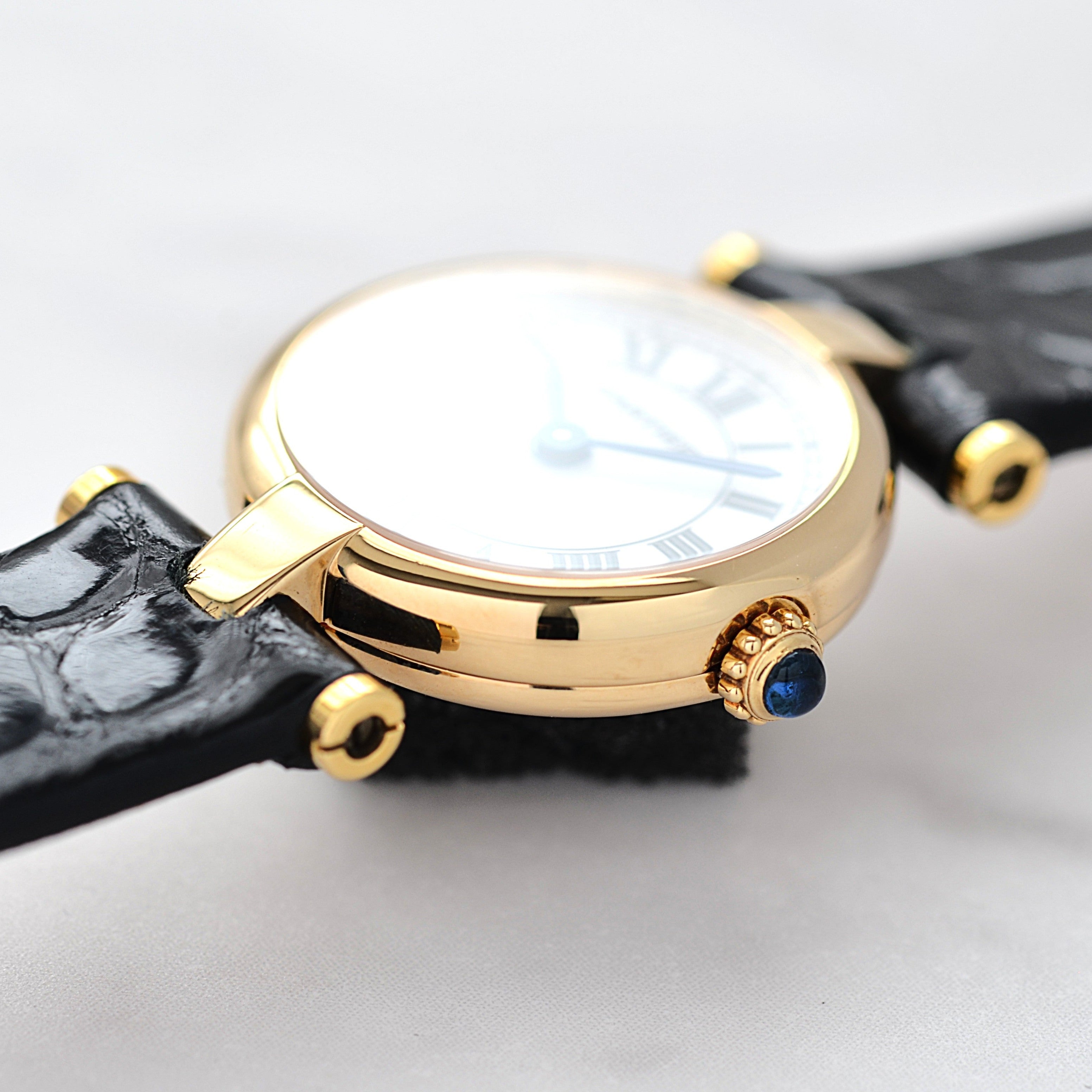 【Cartier】カルティエ ミニヴァンドーム18KYG 純正金張り尾錠付き