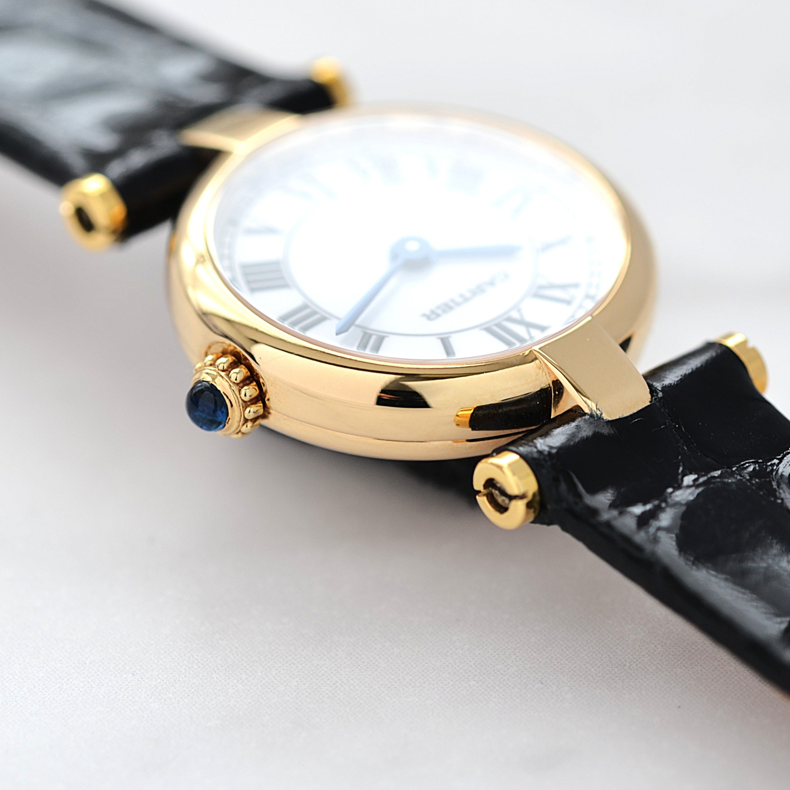 【Cartier】カルティエ ミニヴァンドーム18KYG 純正金張り尾錠付き