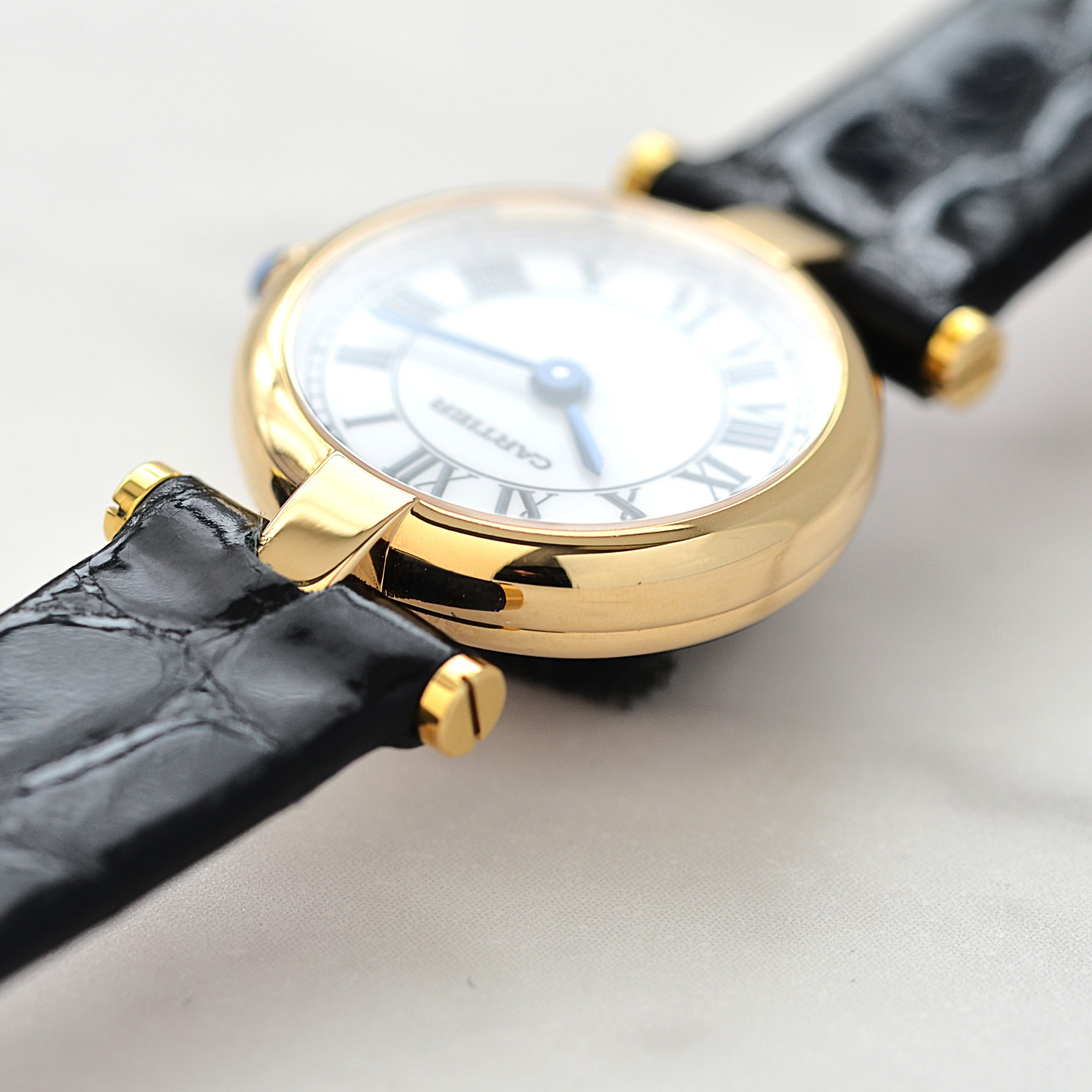 【Cartier】カルティエ ミニヴァンドーム18KYG 純正金張り尾錠付き