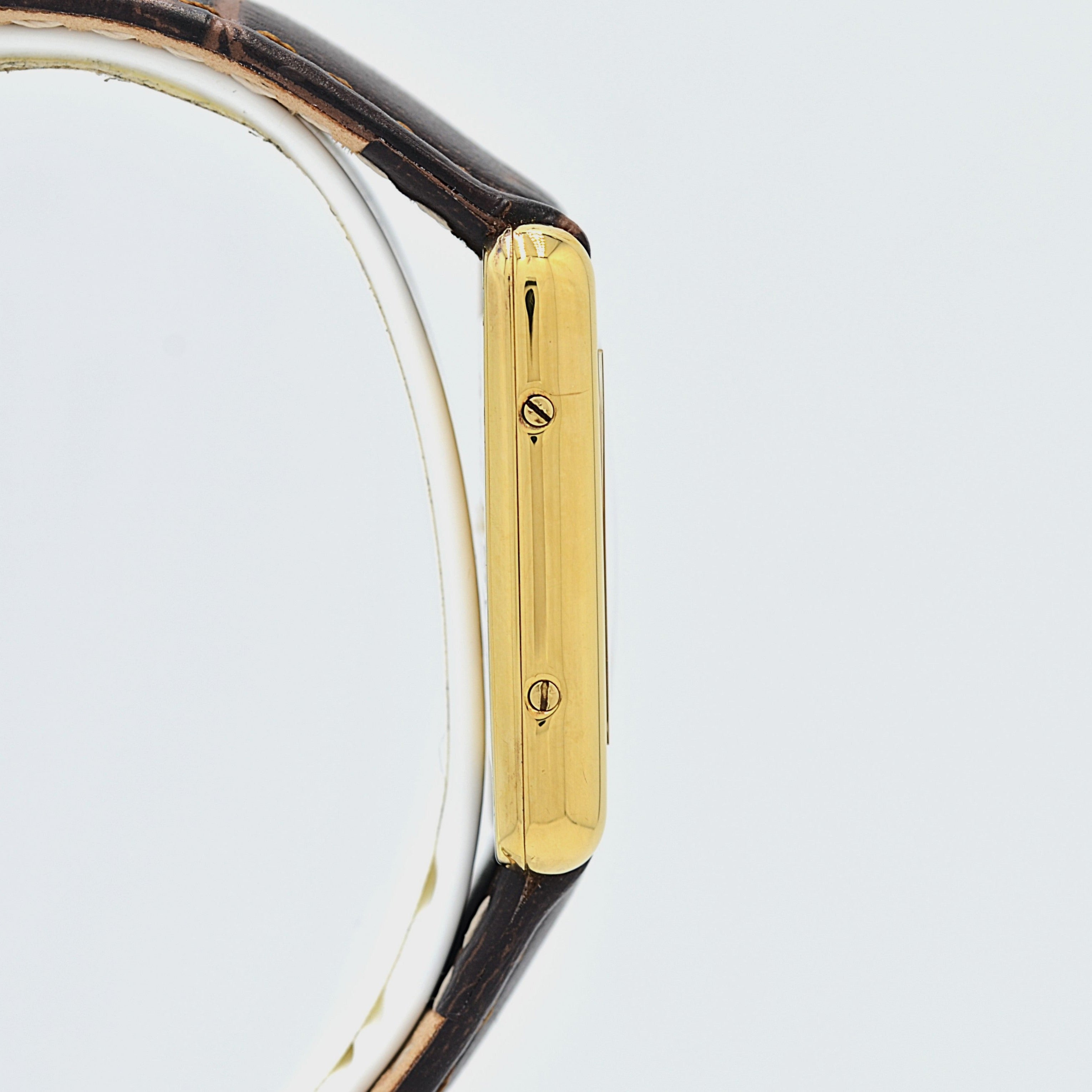【Cartier】カルティエ マストタンク SM縦ローマ 純正尾錠付き