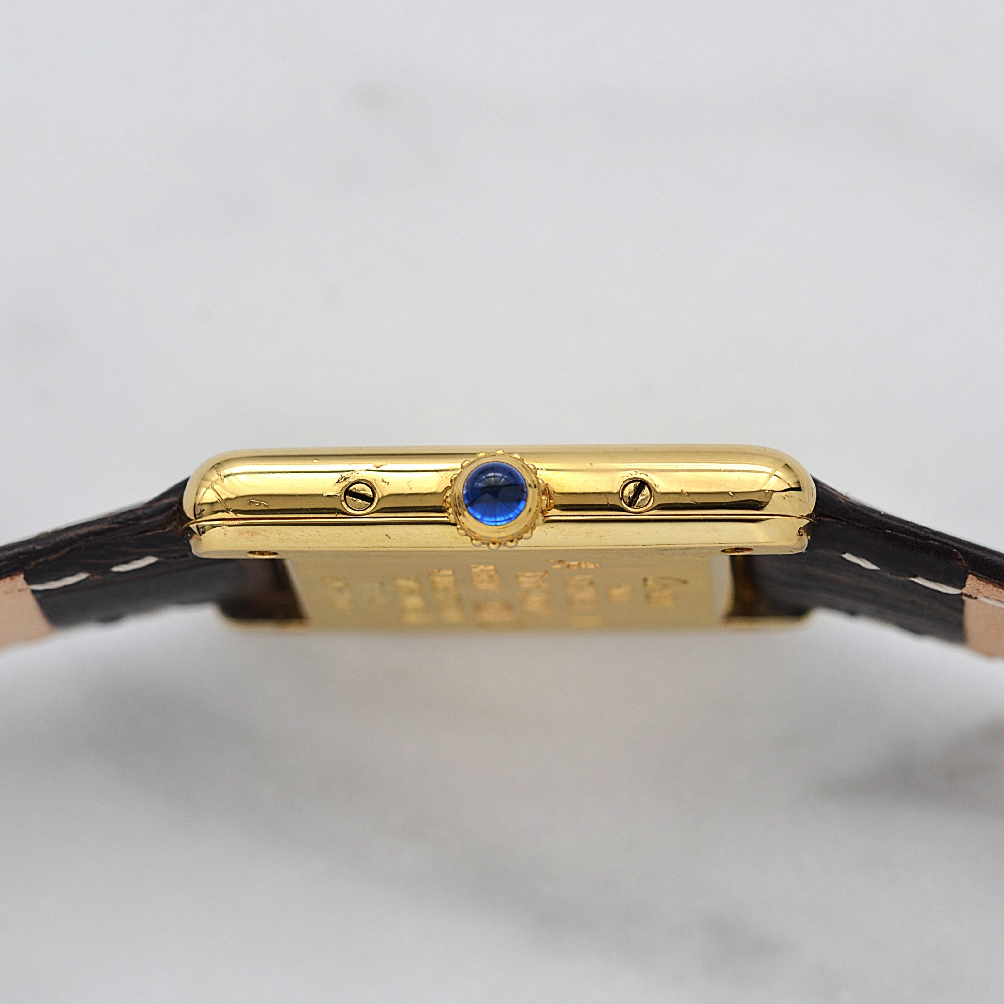 【Cartier】カルティエ マストタンク SM縦ローマ 純正尾錠付き