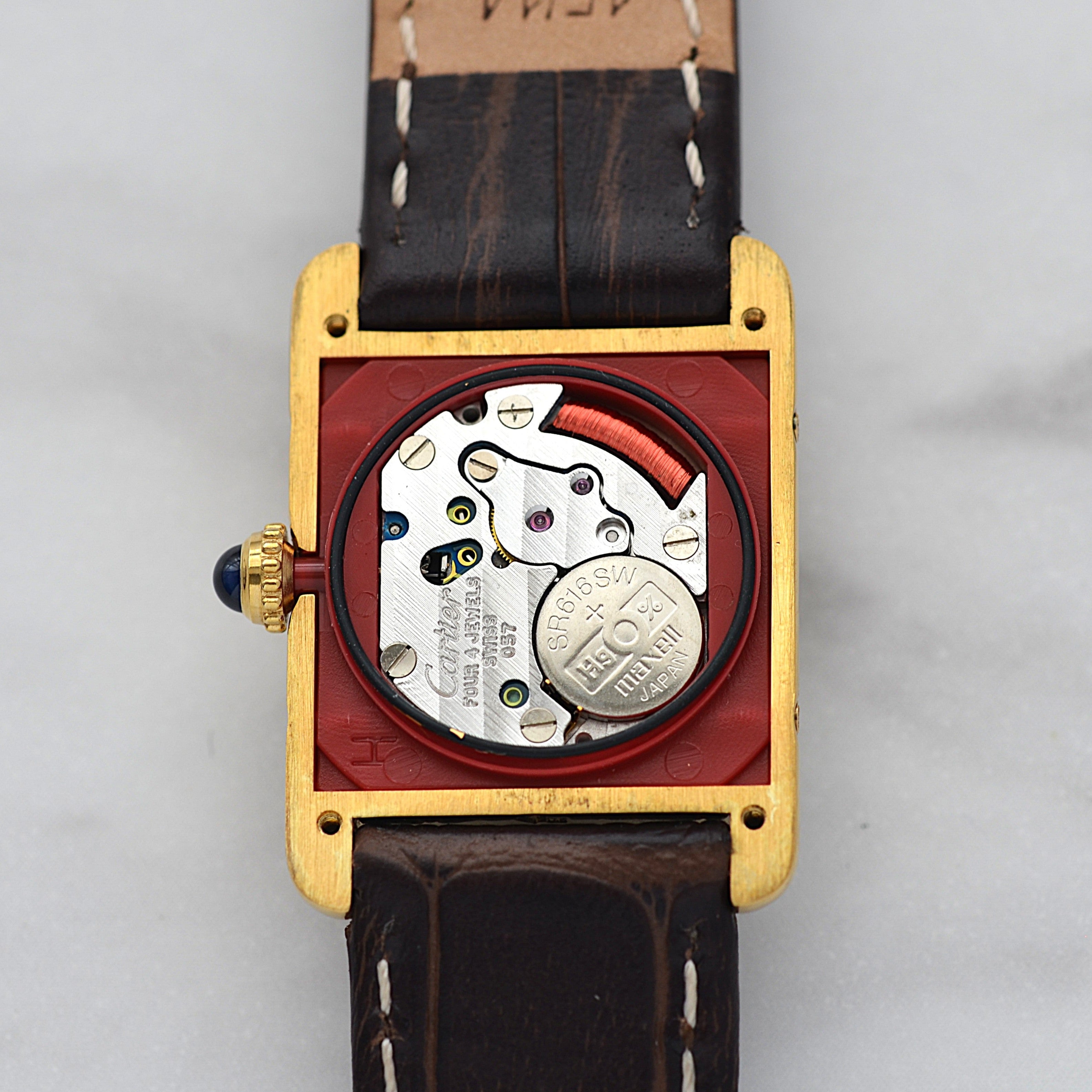 【Cartier】カルティエ マストタンク SM縦ローマ 純正尾錠付き