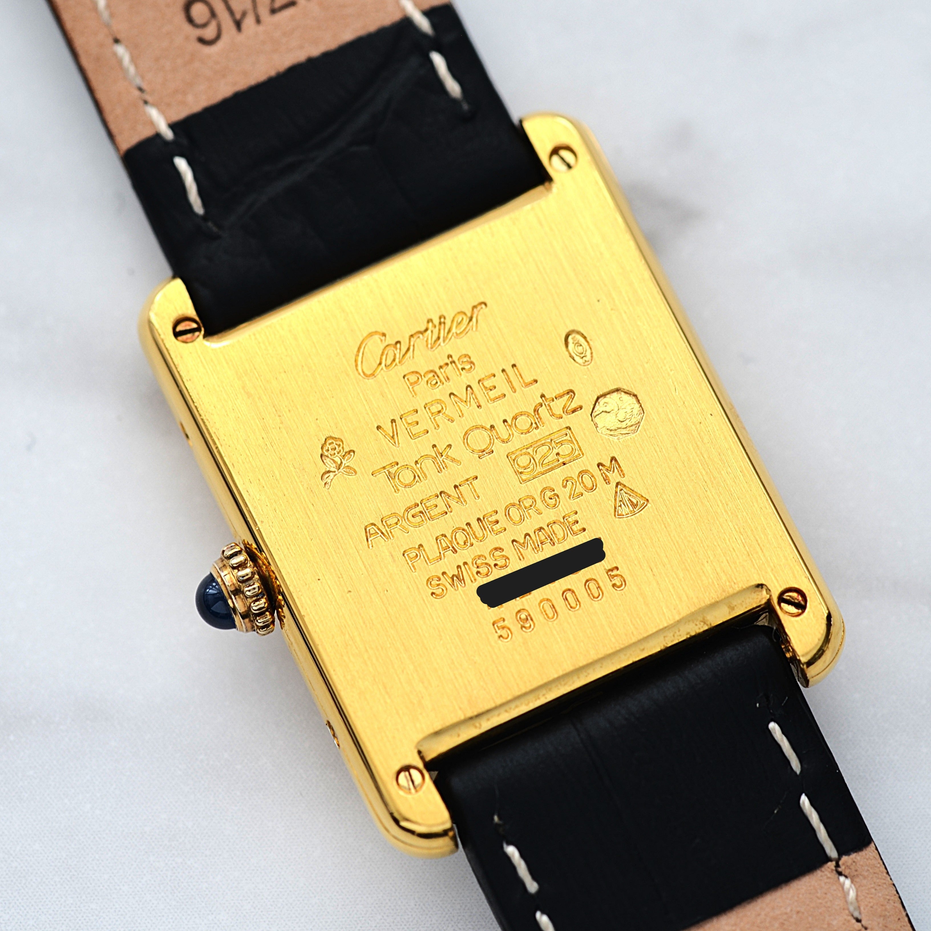 [Cartier] Cartier Must Tank LM Vertical Roman with genuine buckle
