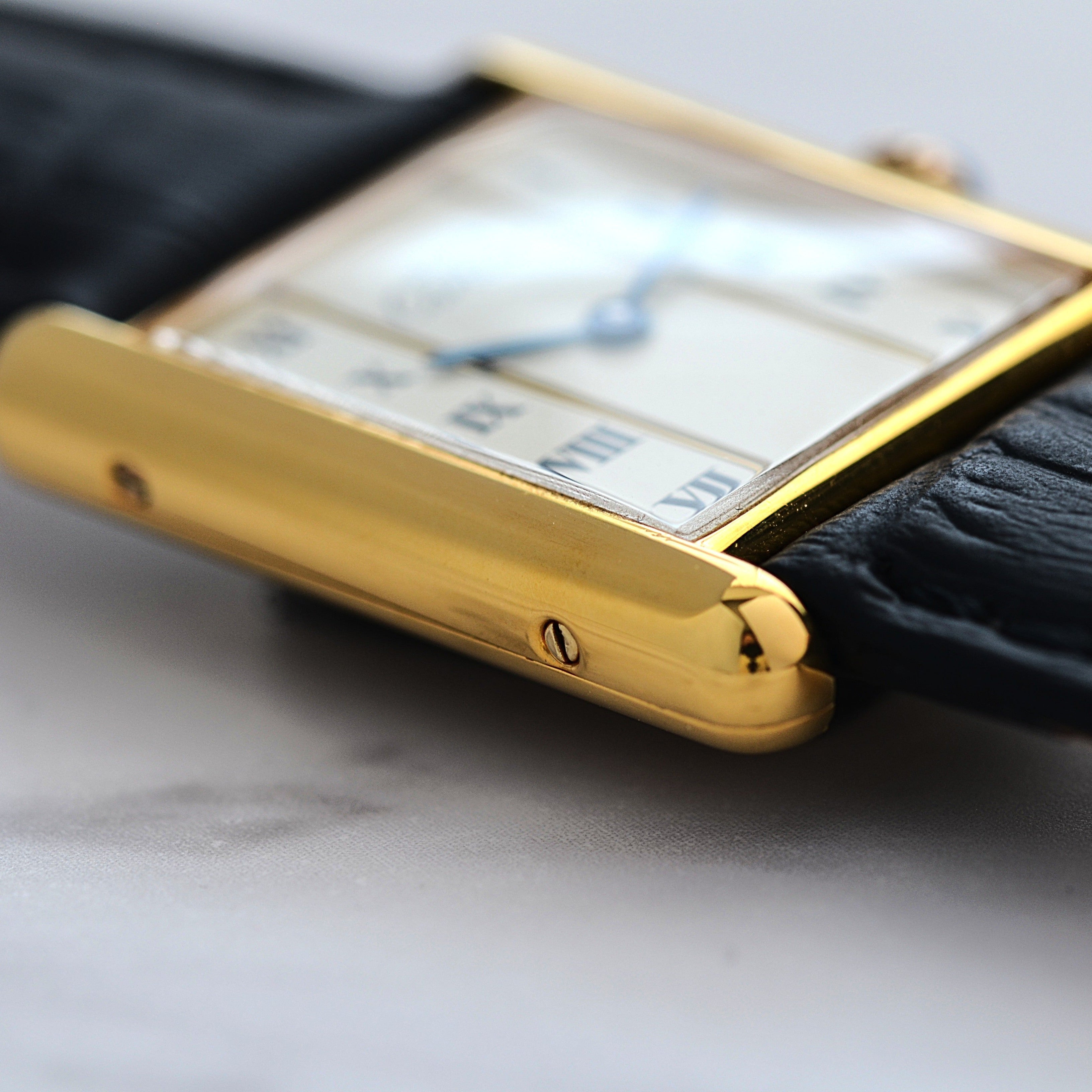 [Cartier] Cartier Must Tank LM Vertical Roman with genuine buckle