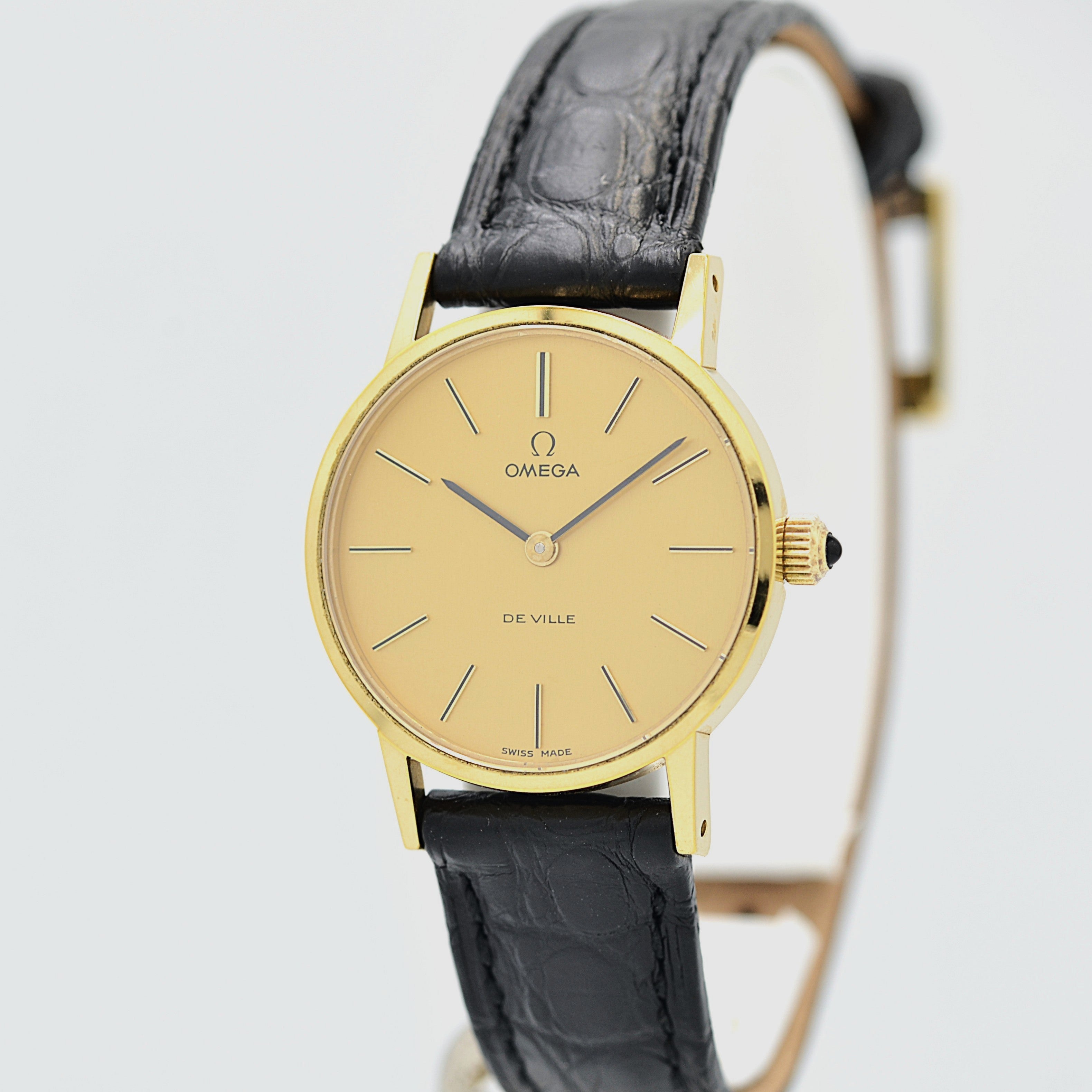 [OMEGA] Omega De Ville GP Round Gold Deadstock with original box