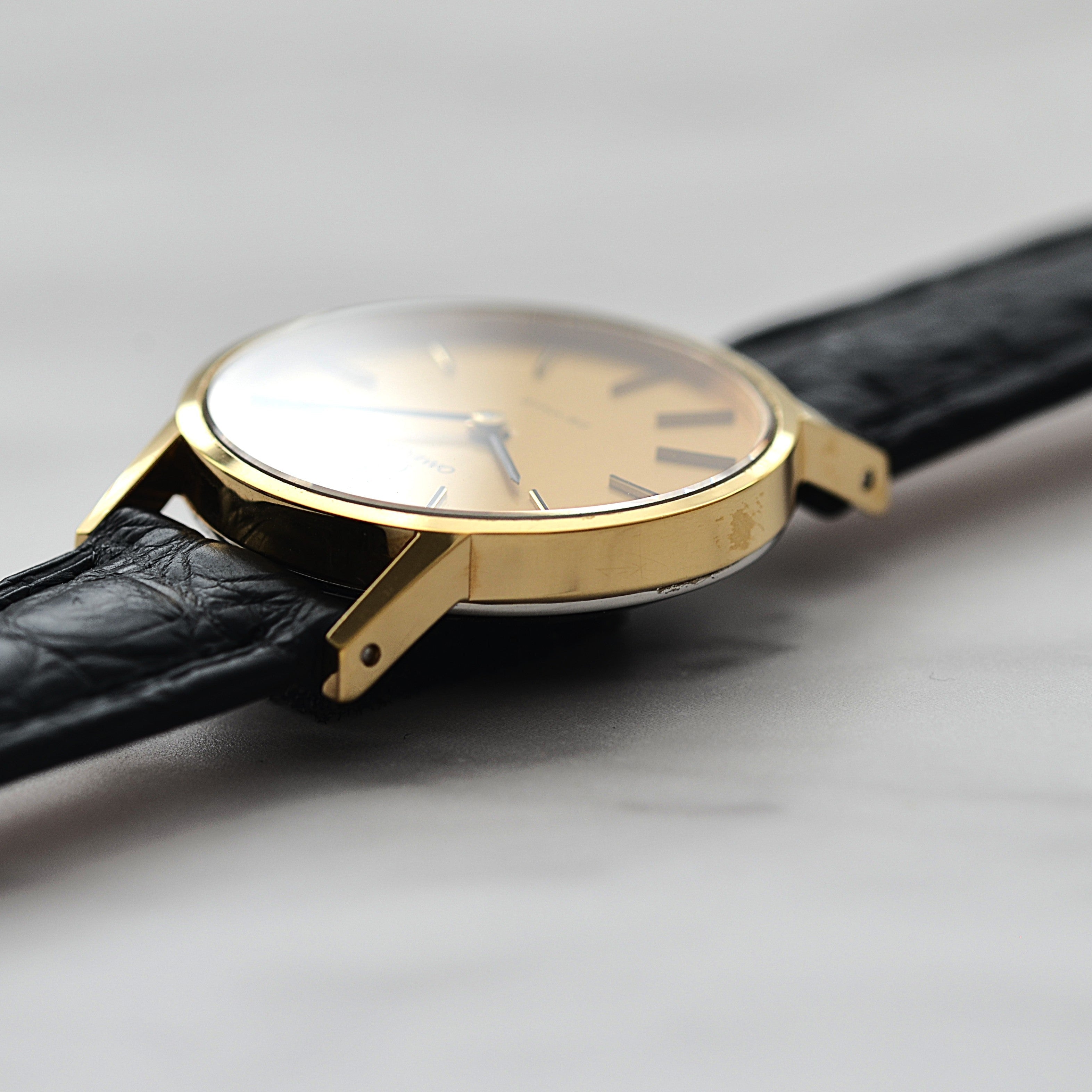 [OMEGA] Omega De Ville GP Round Gold Deadstock with original box