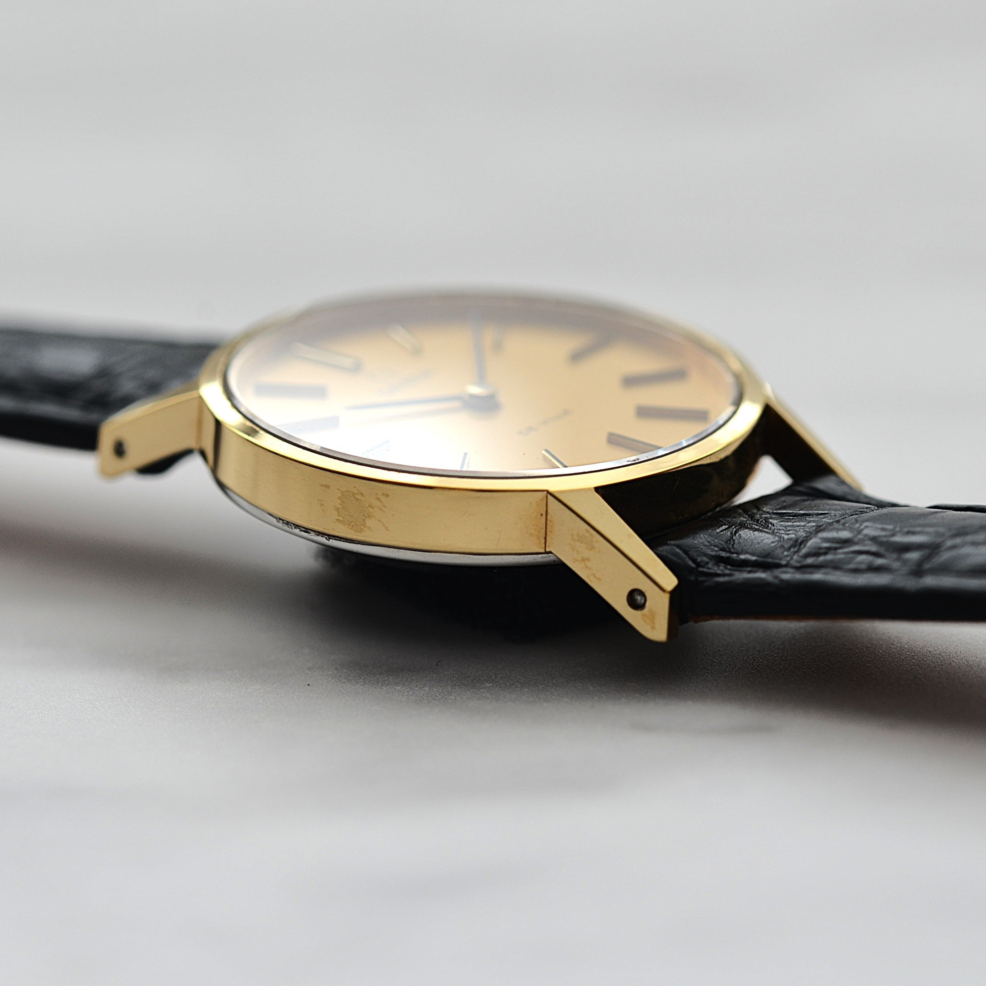 [OMEGA] Omega De Ville GP Round Gold Deadstock with original box