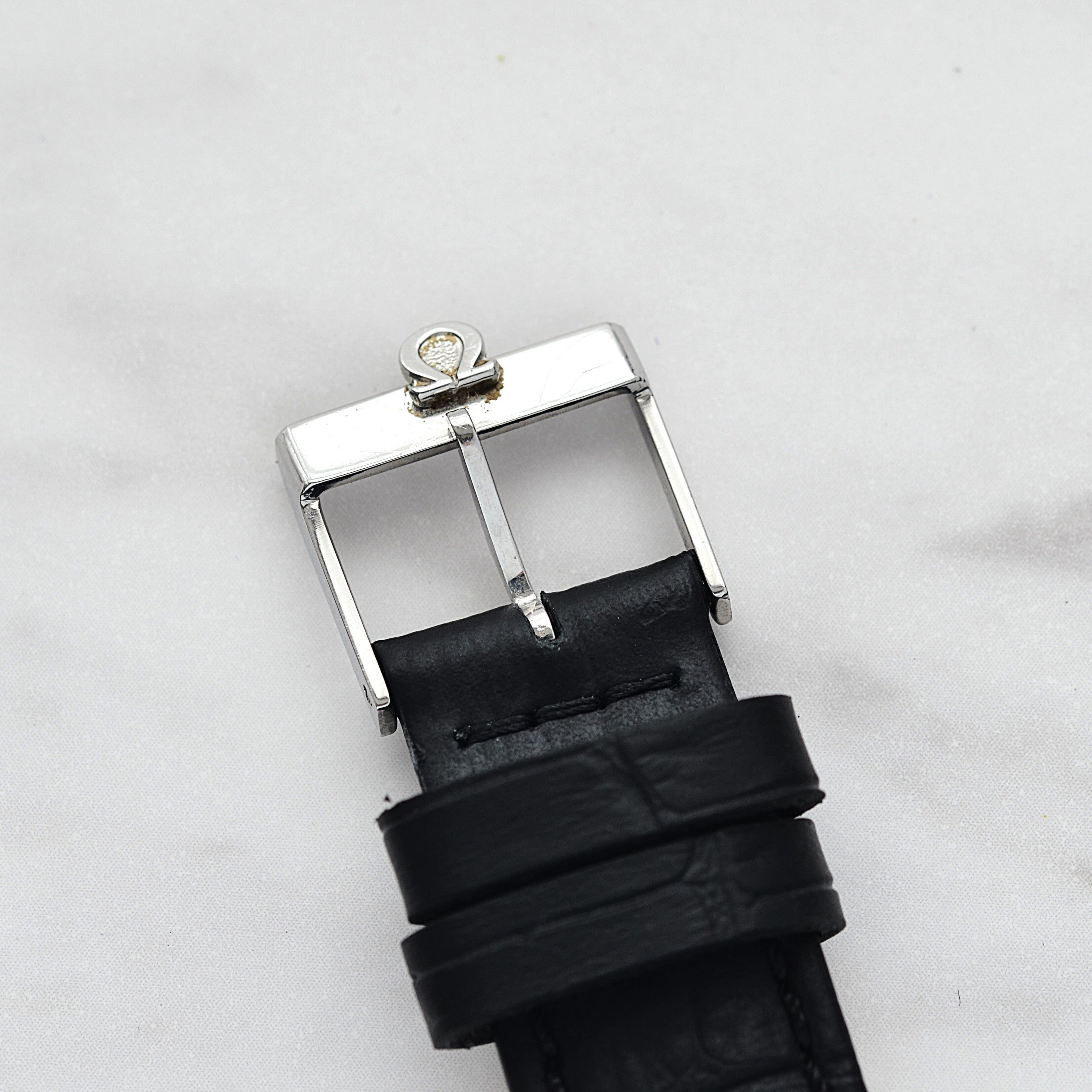 [OMEGA] Omega De Ville SS Round Grey with genuine buckle