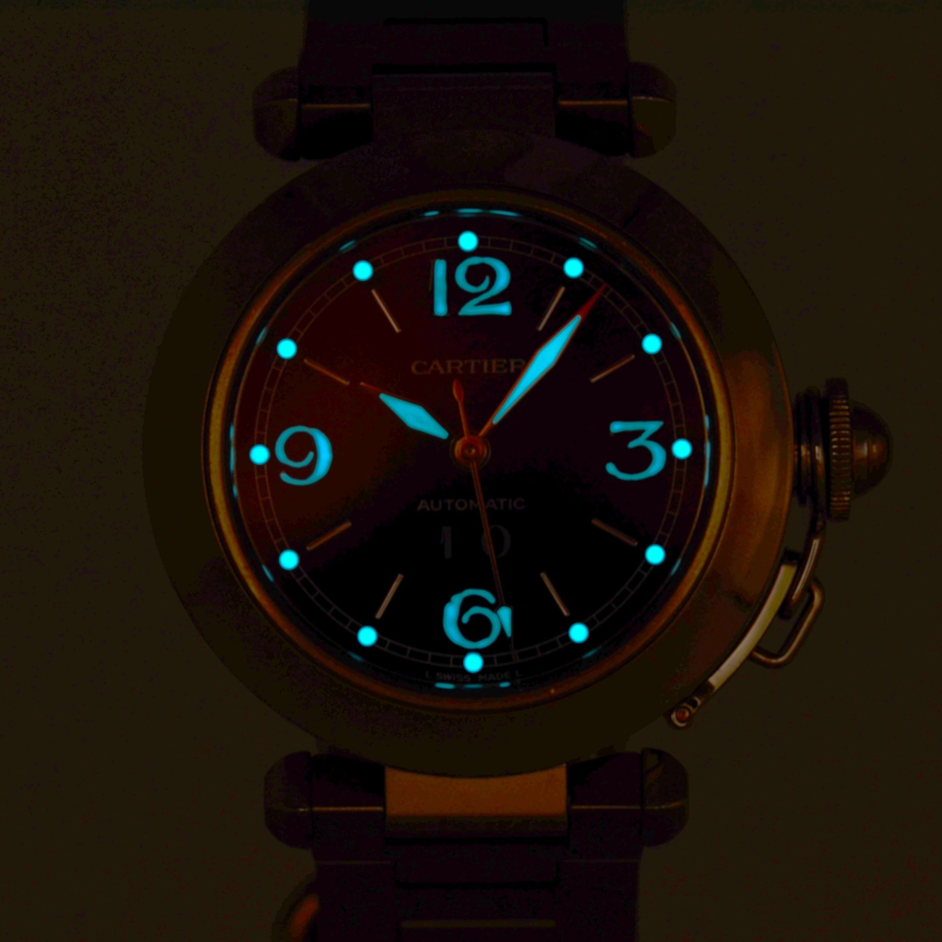 【Cartier】カルティエ パシャC35 ビッグデイトNavy