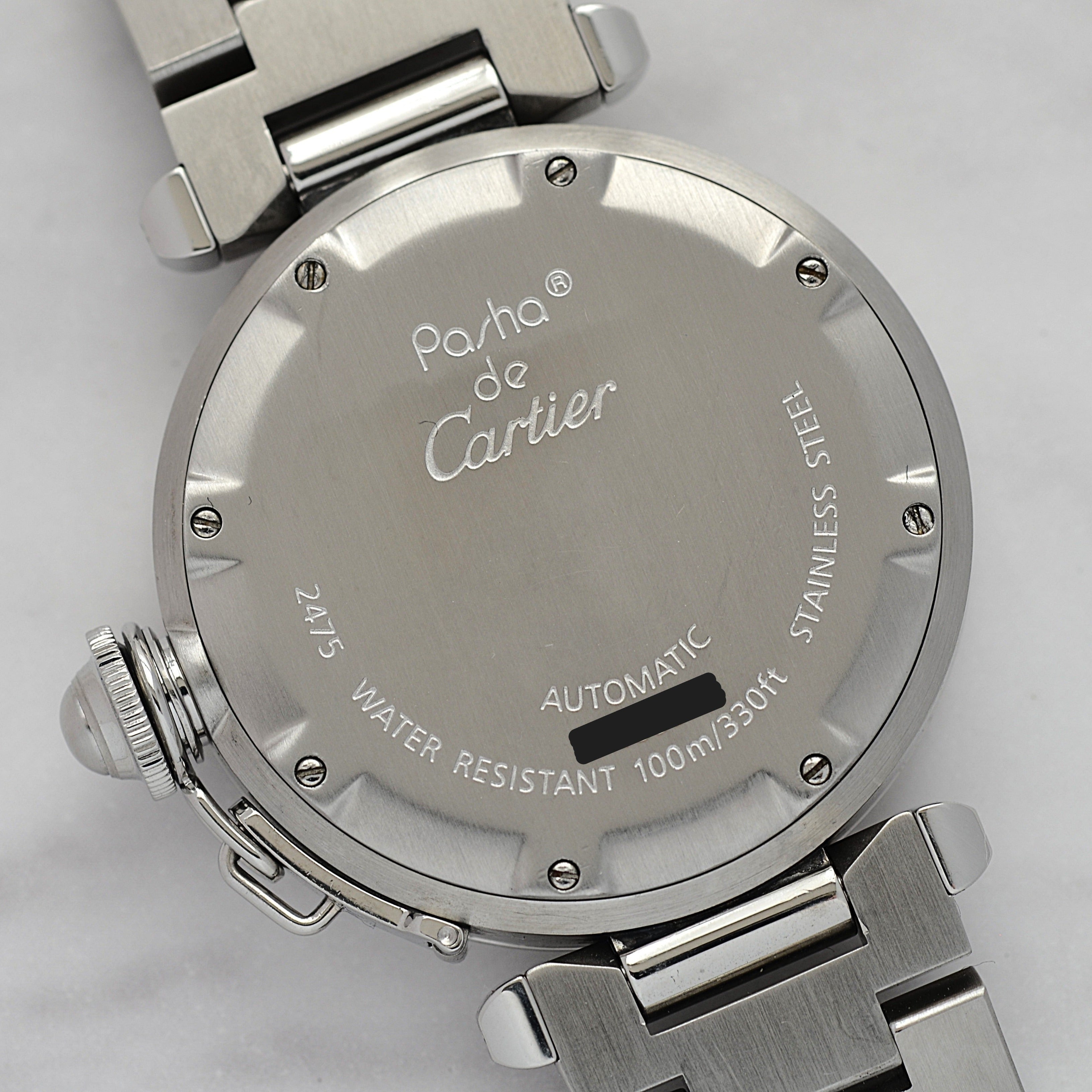 【Cartier】カルティエ パシャC35 ビッグデイトNavy
