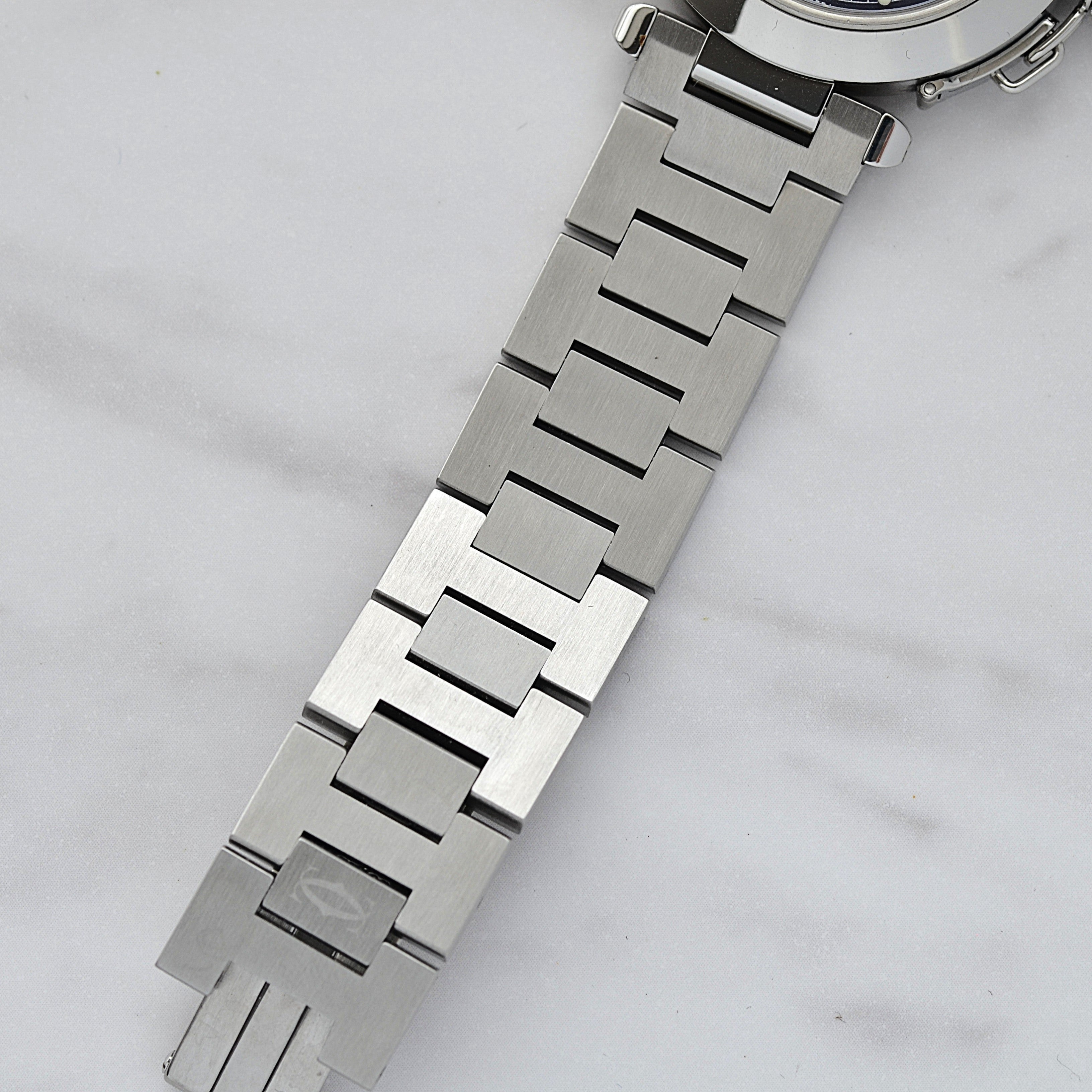 【Cartier】カルティエ パシャC35 ビッグデイトNavy
