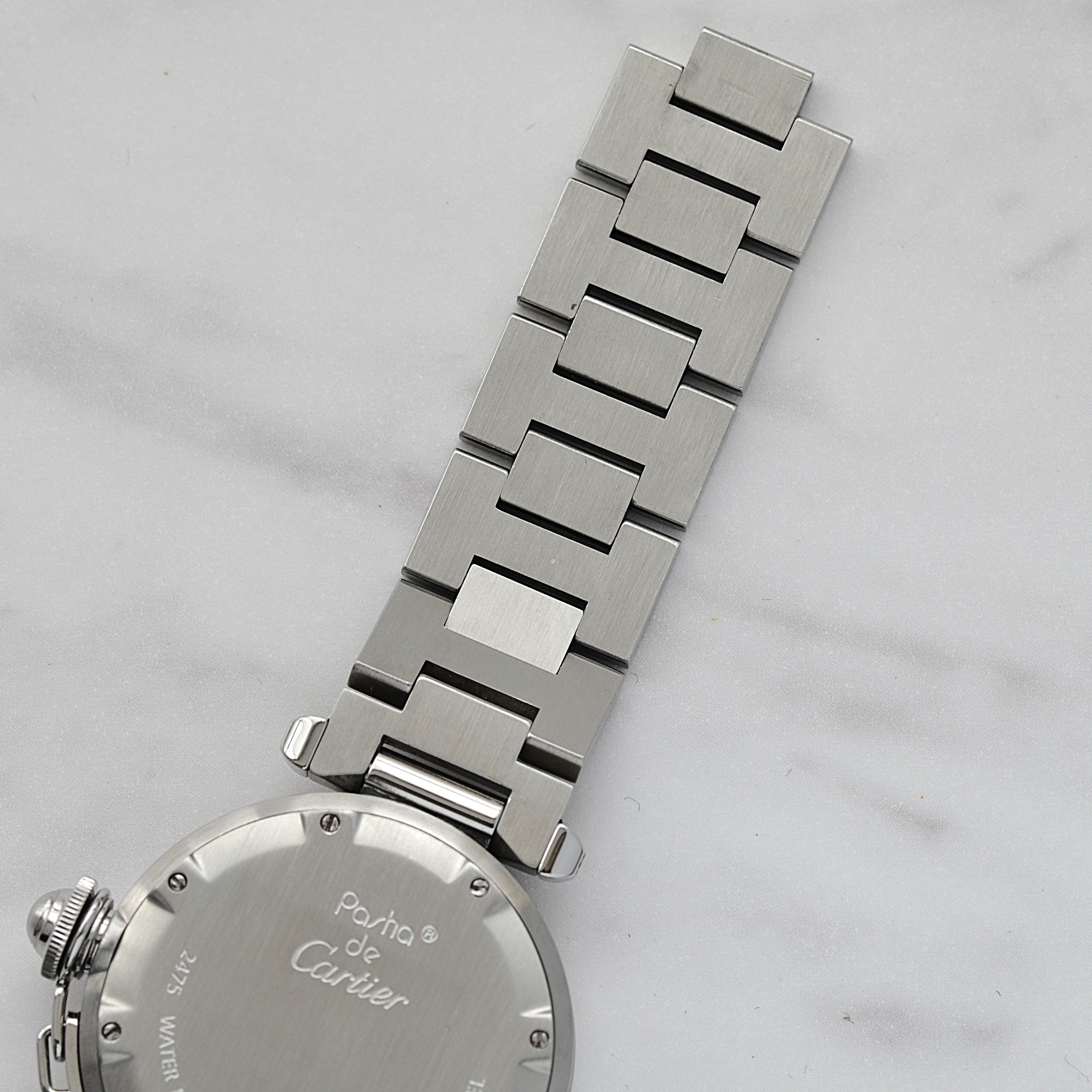 【Cartier】カルティエ パシャC35 ビッグデイトNavy