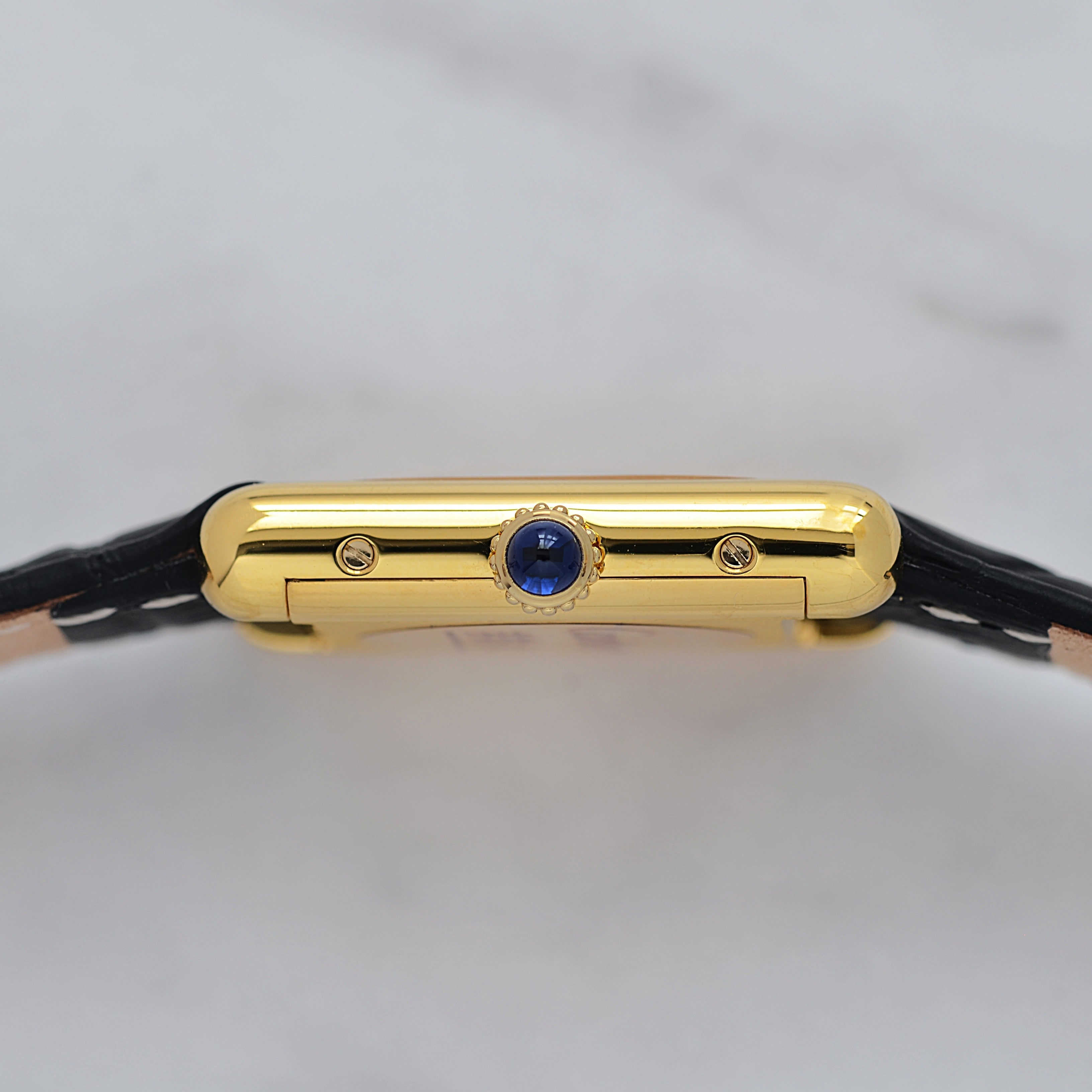 [Cartier] Cartier Must Tank SM Hand-wound Onyx with lifetime warranty