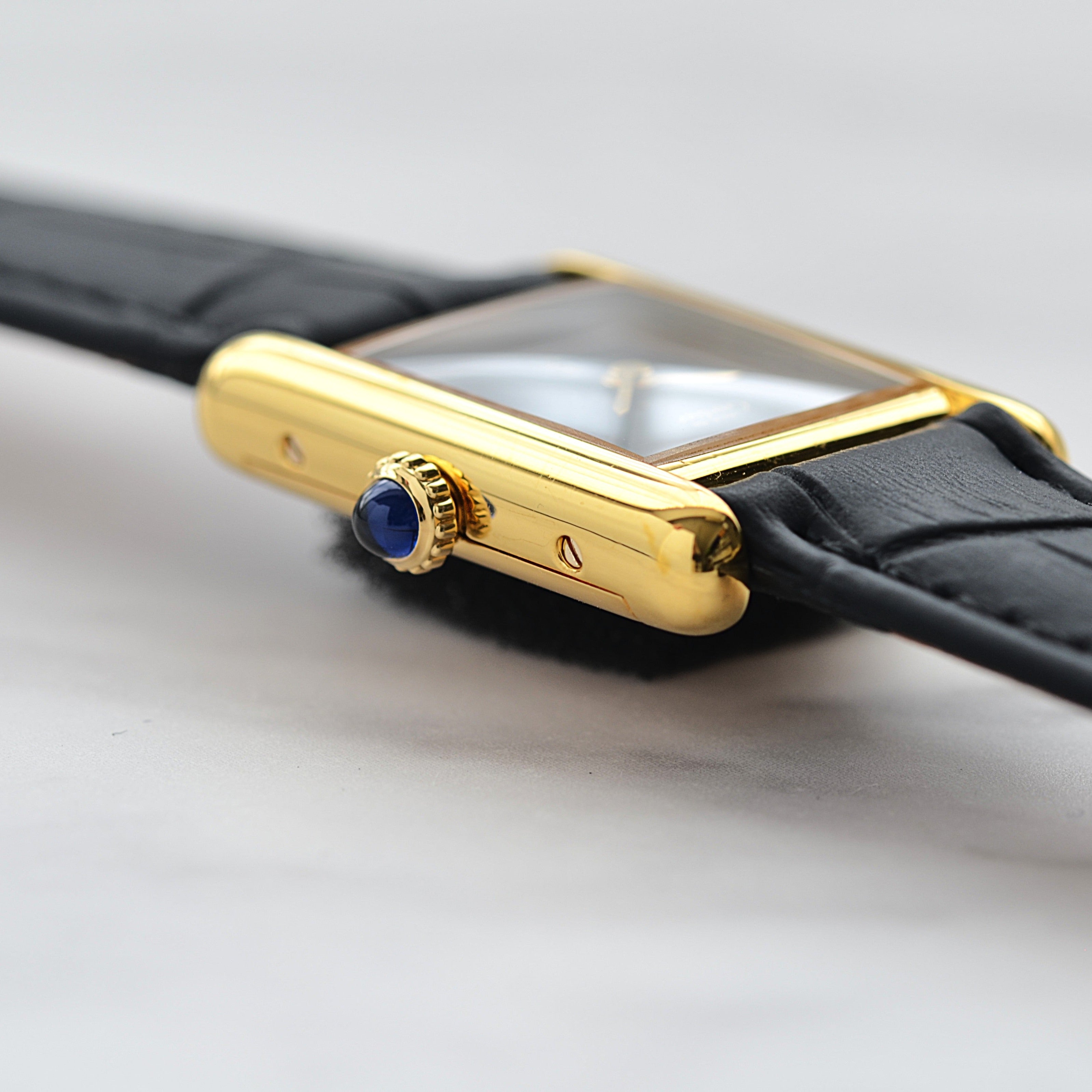 [Cartier] Cartier Must Tank SM Hand-wound Onyx with lifetime warranty