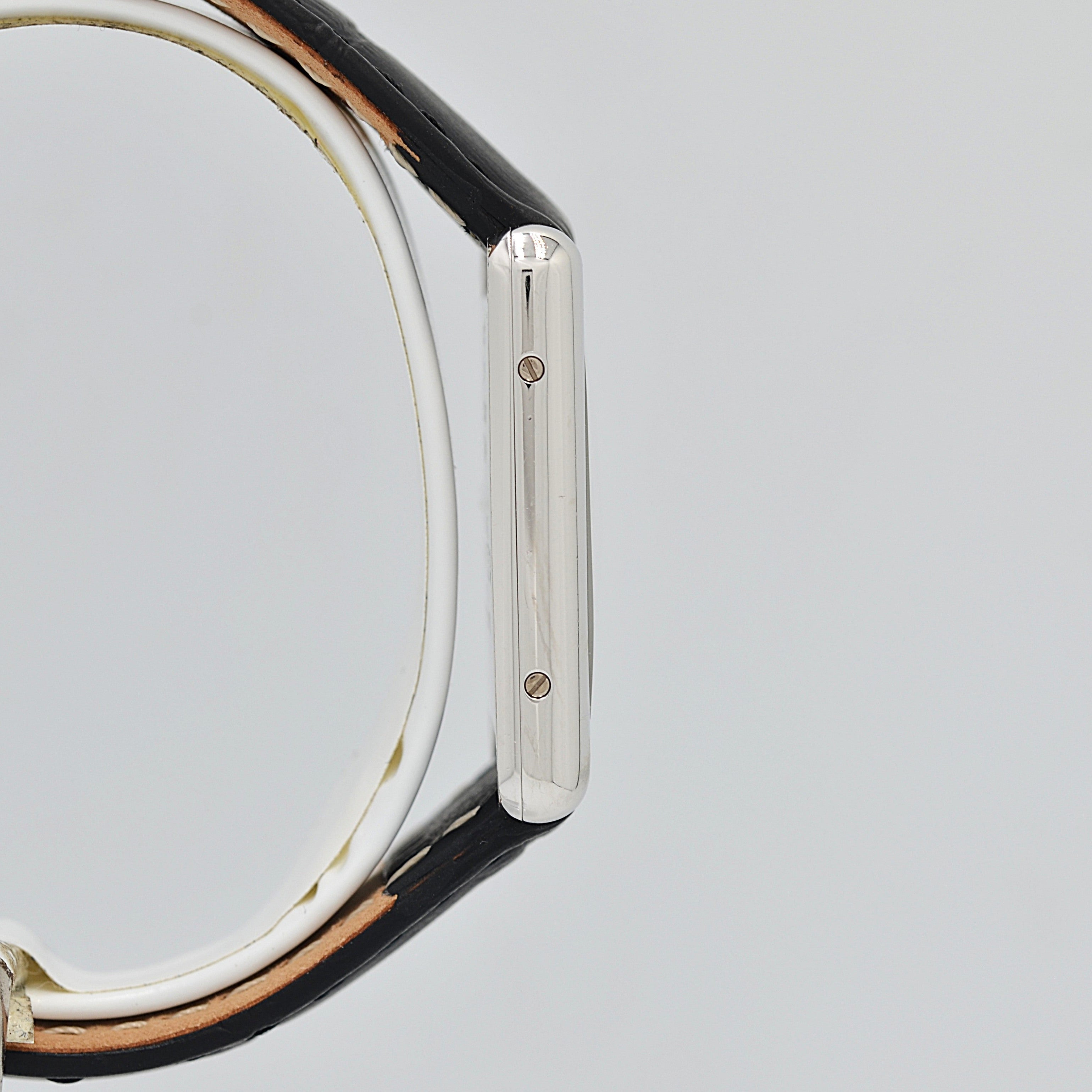 【Cartier】カルティエ マストタンク LMシルバーQZ 純正尾錠付き
