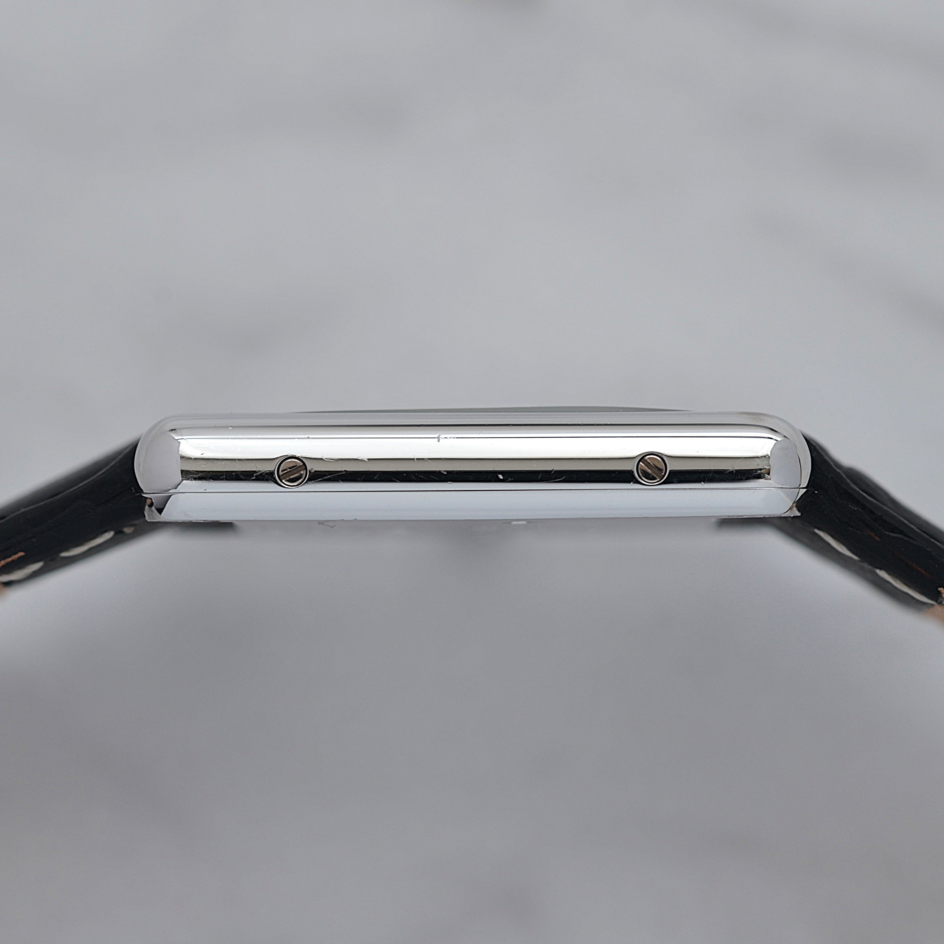 【Cartier】カルティエ マストタンク LMシルバーQZ 純正尾錠付き