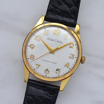 SEIKO】セイコー クラウン EGP 全数字アラビア J14091 純正尾錠付き
