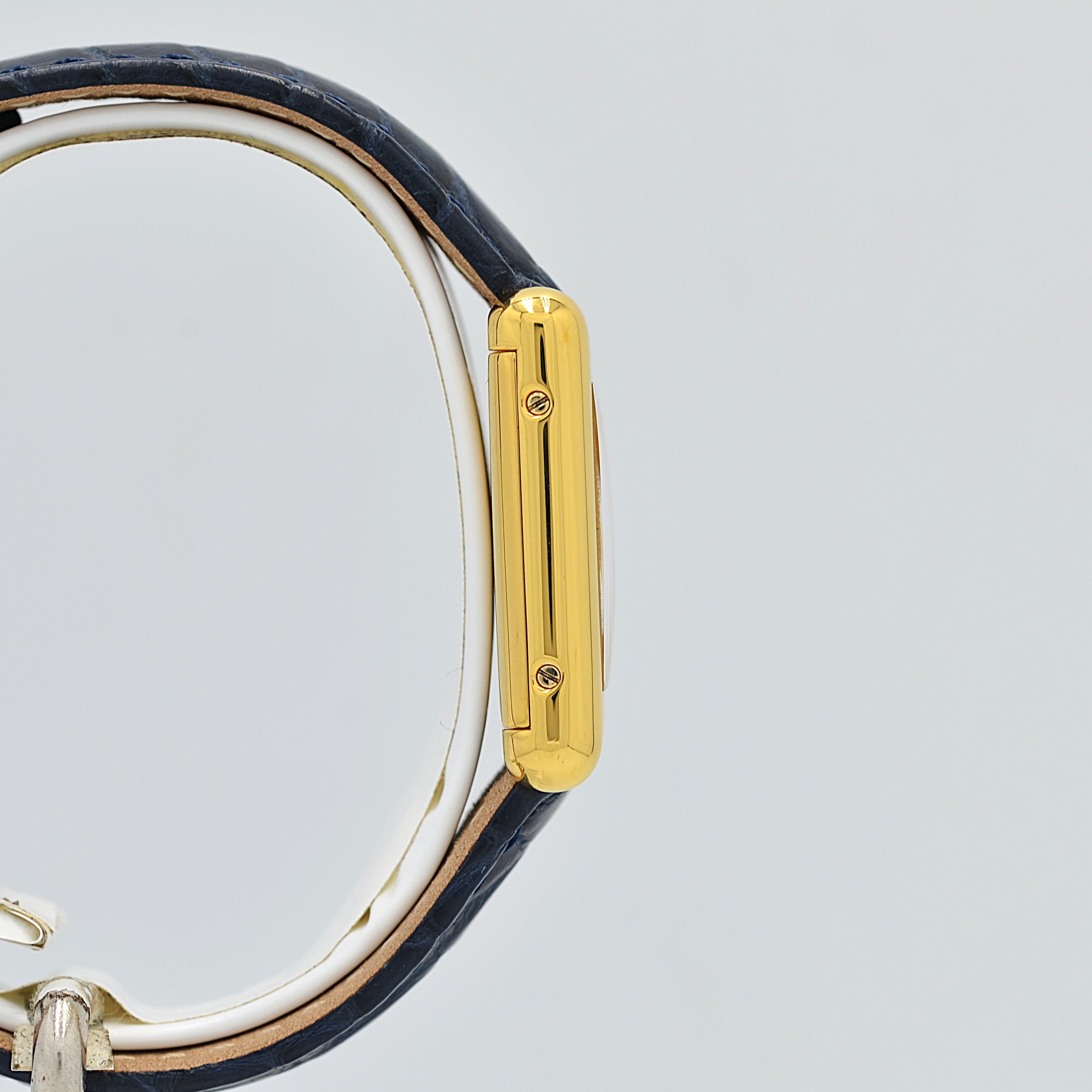 【Cartier】カルティエ マストタンクSM アイボリーローマ 手巻き  純正尾錠付き