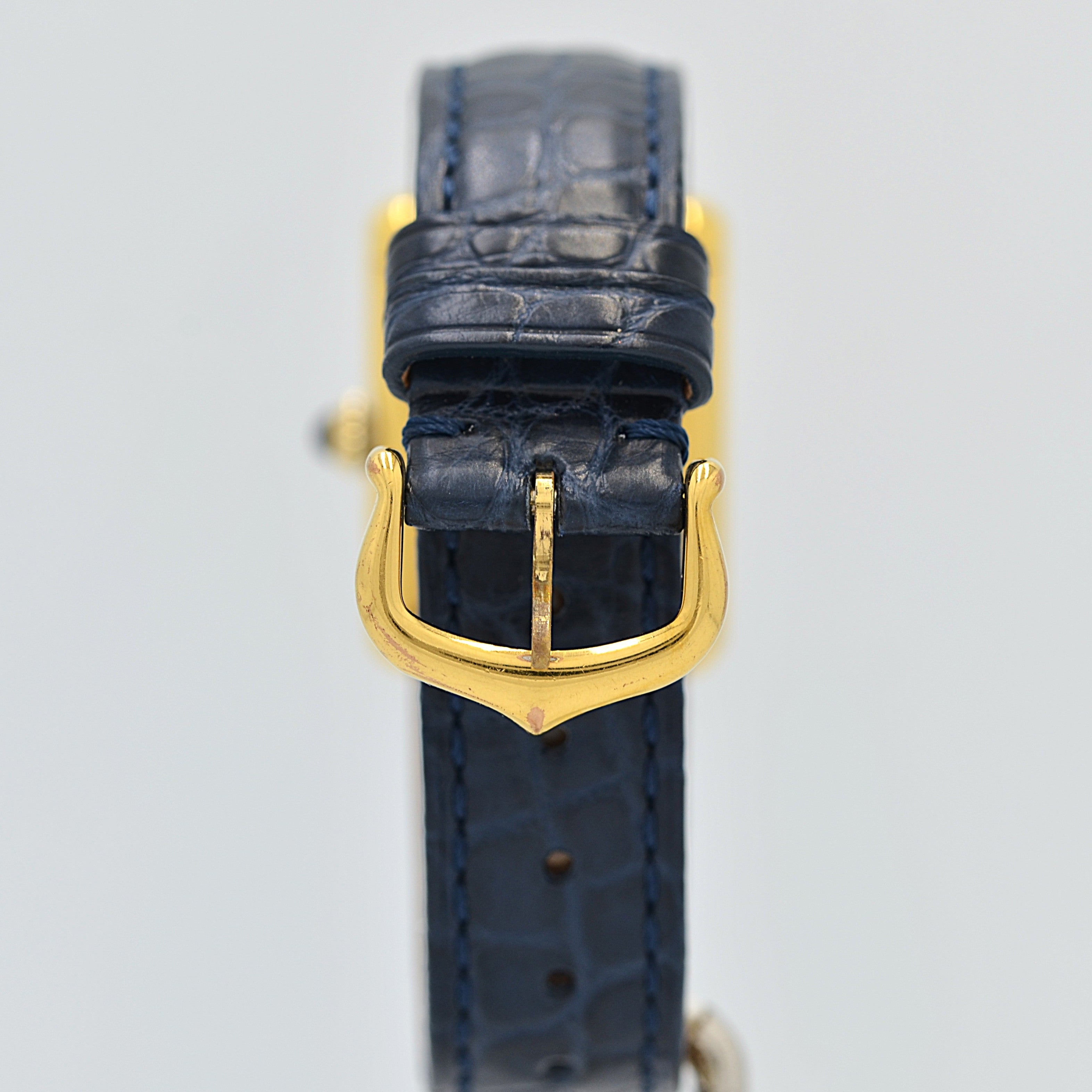 【Cartier】カルティエ マストタンクSM アイボリーローマ 手巻き  純正尾錠付き