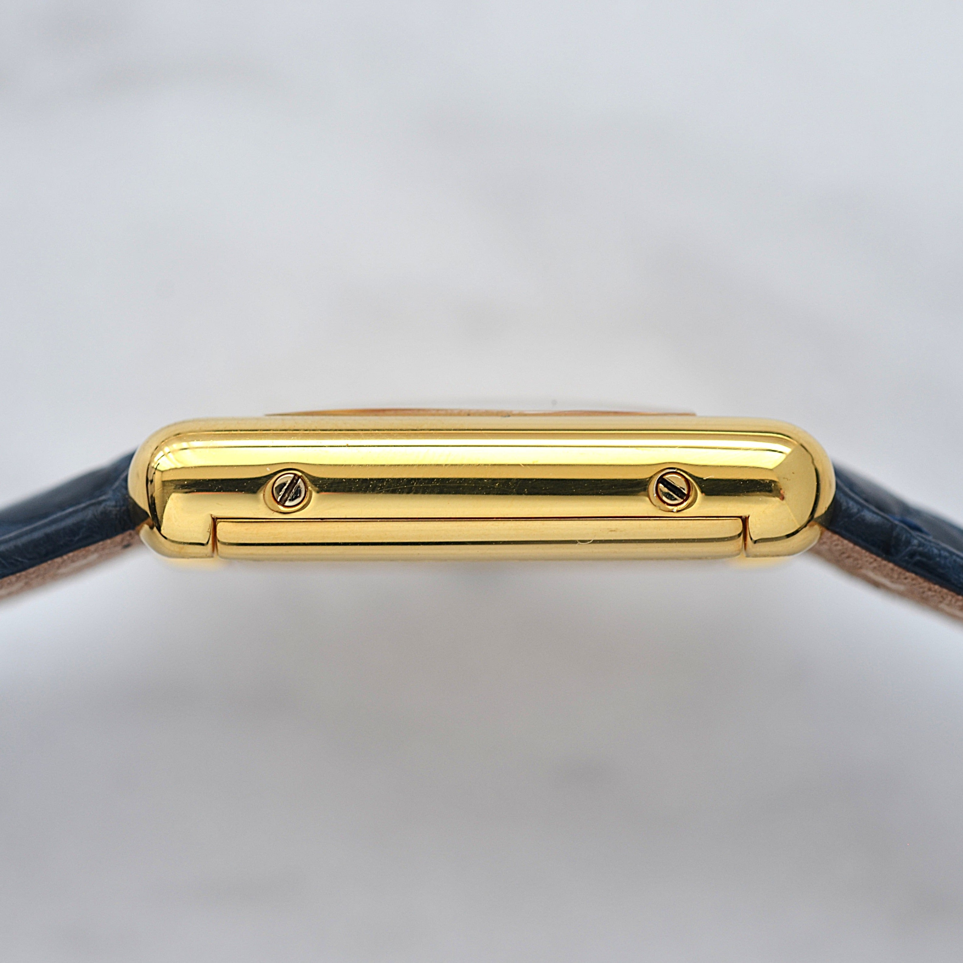 【Cartier】カルティエ マストタンクSM アイボリーローマ 手巻き  純正尾錠付き